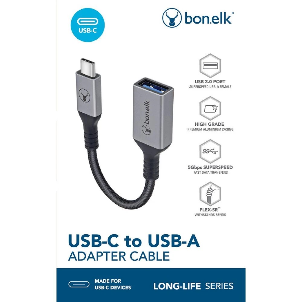 4 Bonelk USB-A to USB-C Adaptor 15cm, 4 of 4