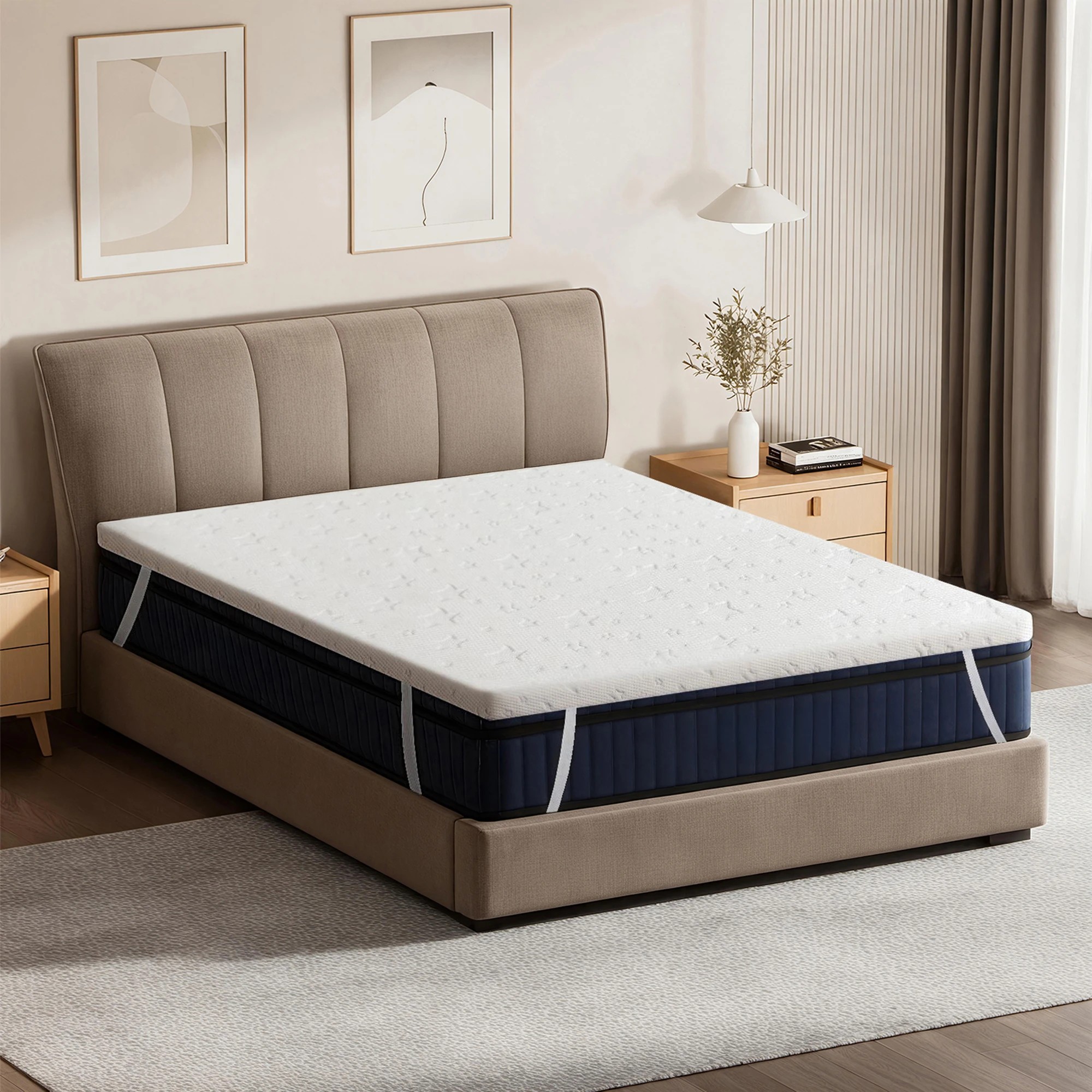 7 Dreamz Mattress TopperGel Memory Foam Bamboo Cover - King Single Bed, 7 of 9