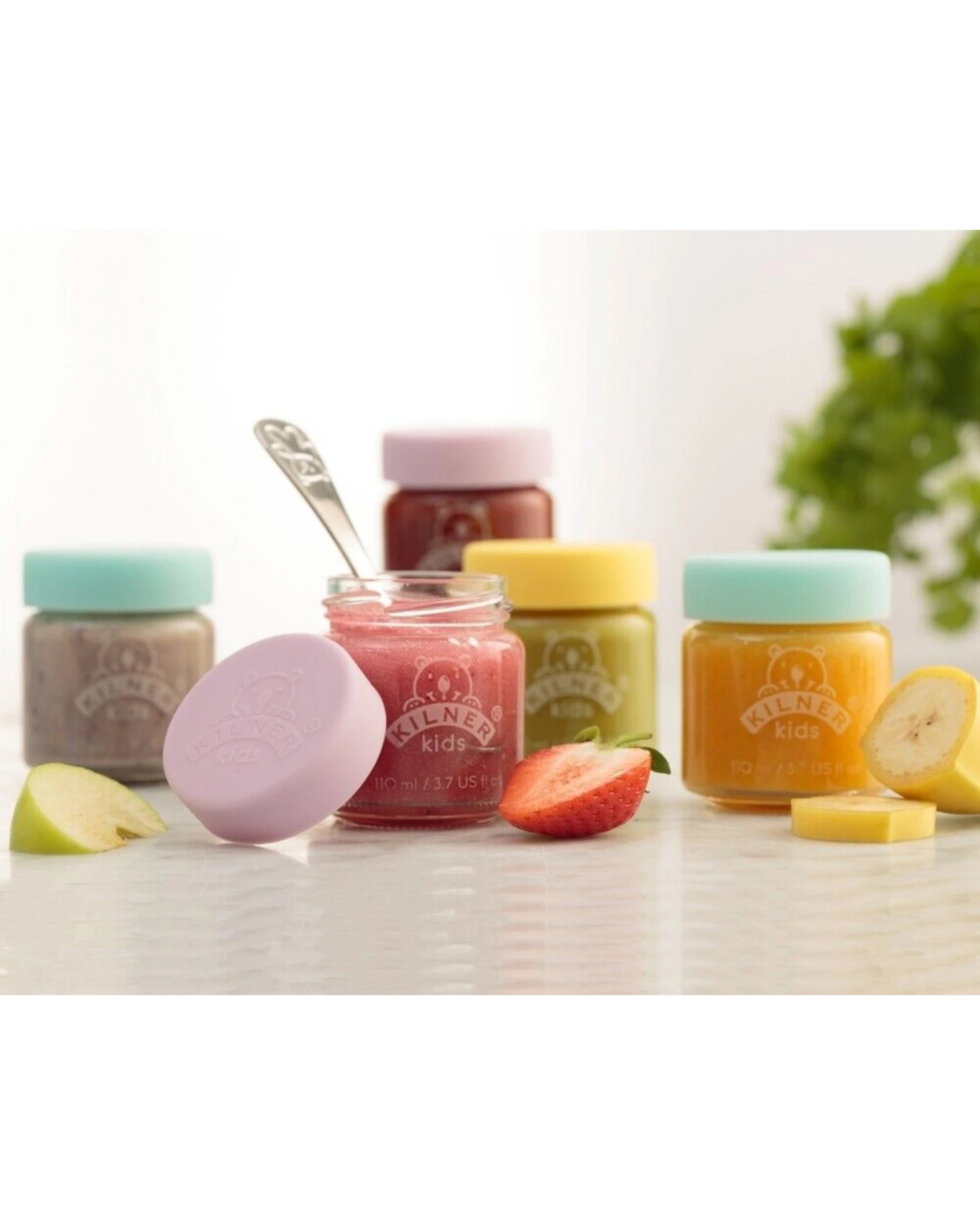 3 Kilner Kids 6pc Glass Jar Canister Baby Food Storage Set W Lid 190ml, 3 of 4