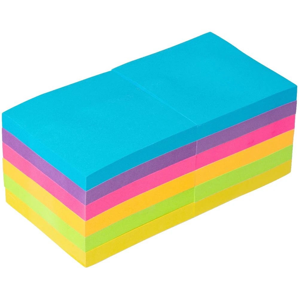 2 J.Burrows Stick-It Notes 76x76mm Assorted Ultra 12 Pack, 2 of 4