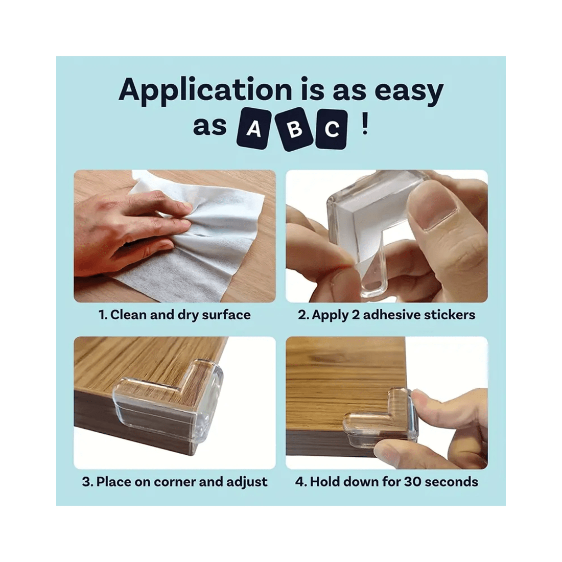 2 BR Home Table Desk Edge Corner Protector Cushions for Children (Pack of 20), 2 of 8