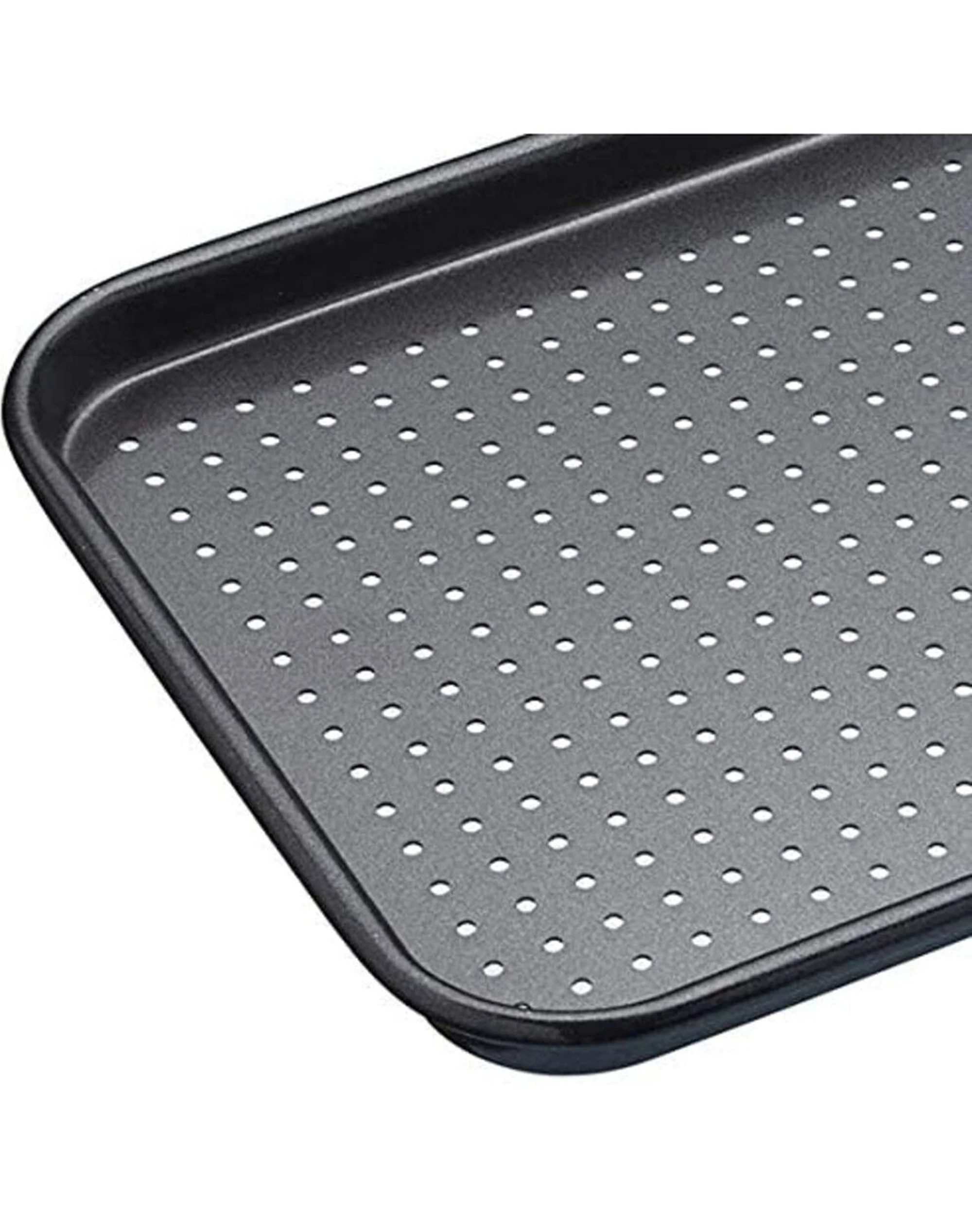 7 MasterCraft 2x Crusty Bake 24x18cm Non-Stick Baking Tray - Black, 7 of 8
