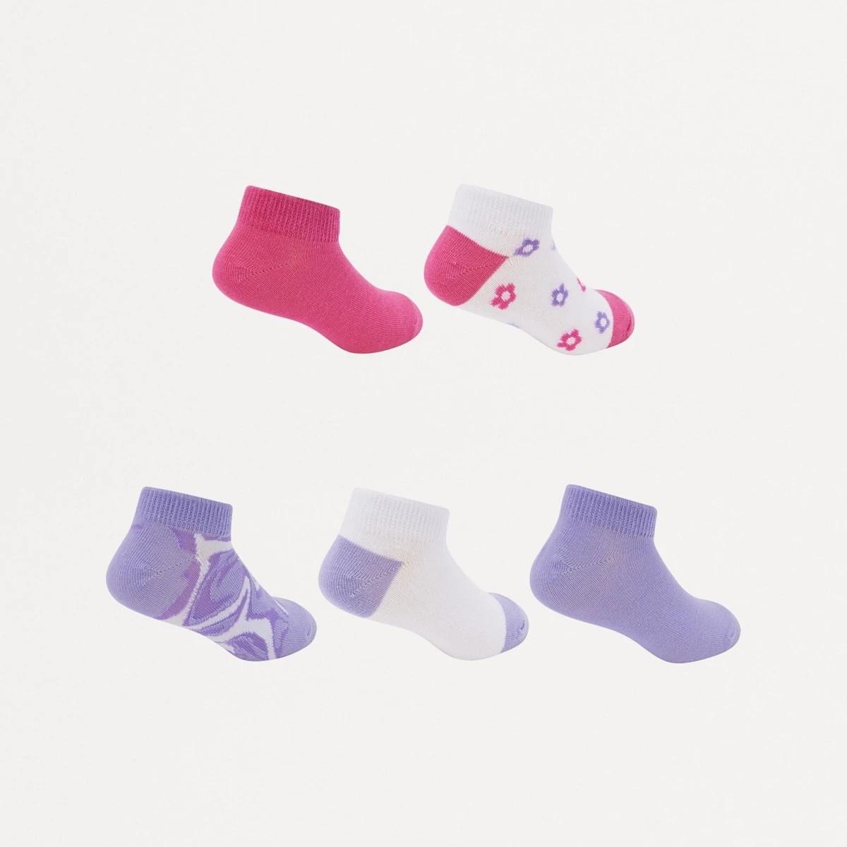 2 5 Pack Low Cut Socks FLORAL SWIRL, 2 of 3