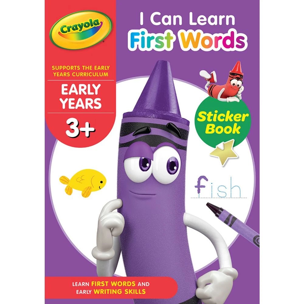1 Crayola Early Years 3+: I Can Learn First Words 32 Pages, 1 of 1