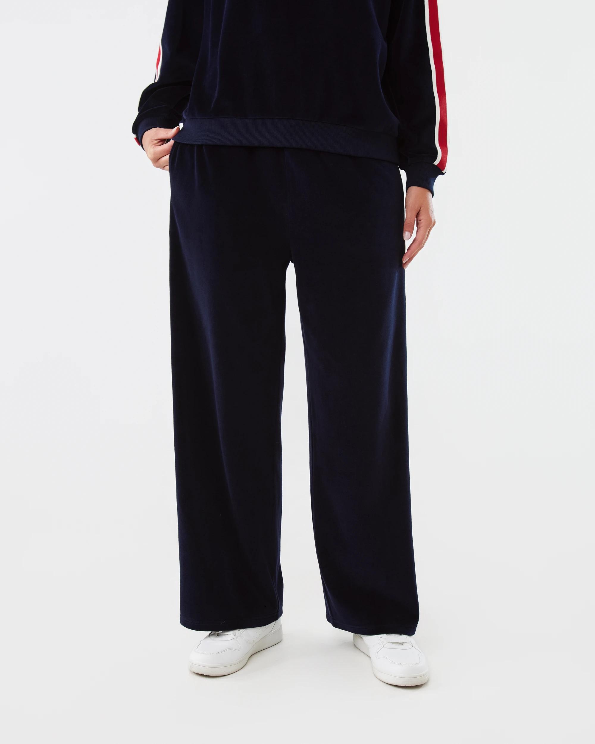 1 Velvet Trackpants Navy Blaze, 1 of 7