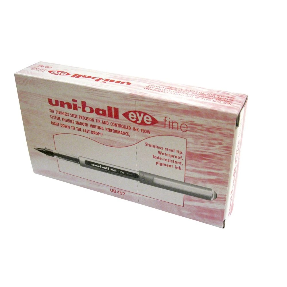 2 Uni-Ball Eye Fine Rollerball Pens Red 12 Pack, 2 of 3