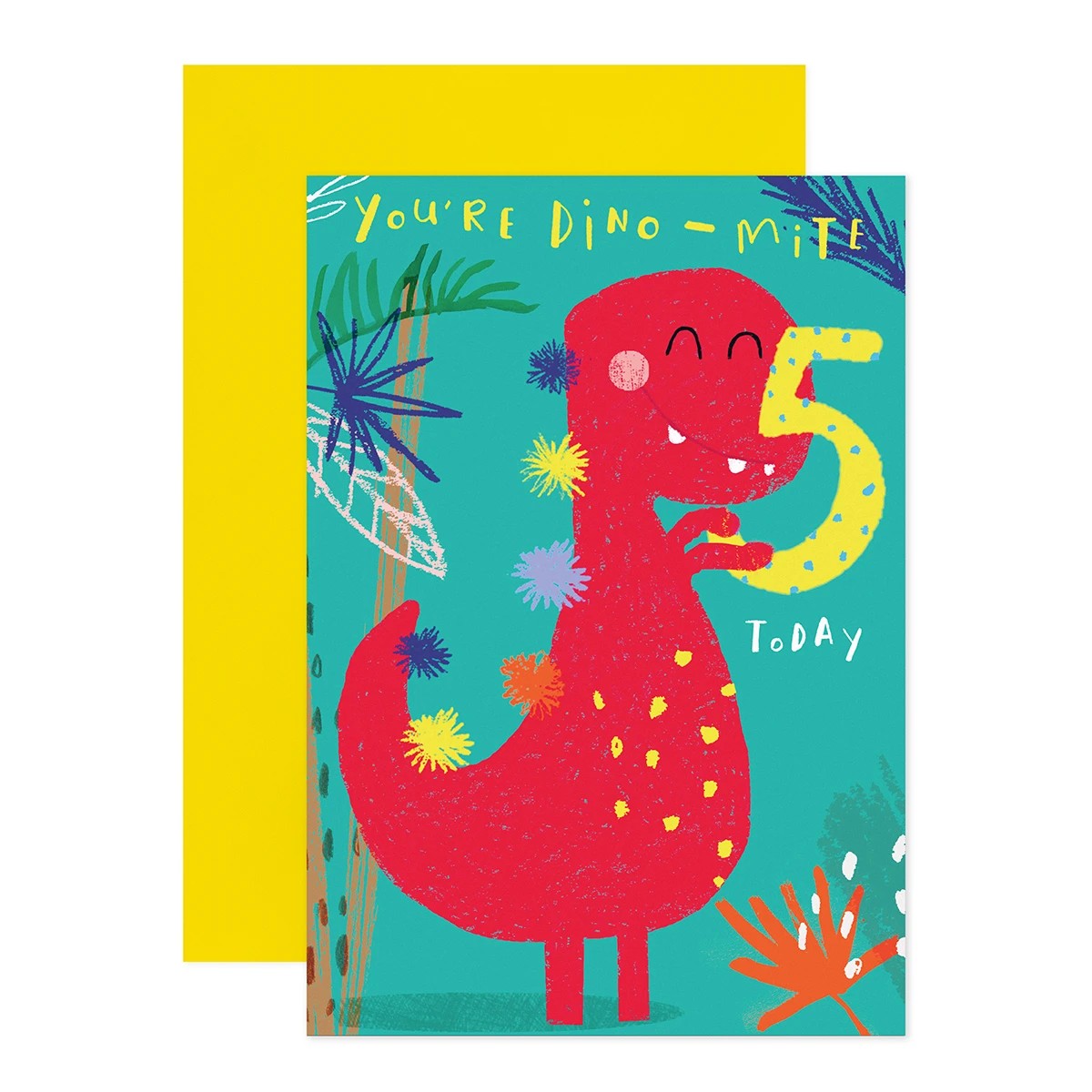 1 Connections from Hallmark 5th Birthday Card - You're Dino-mite 5 Today, 1 of 3