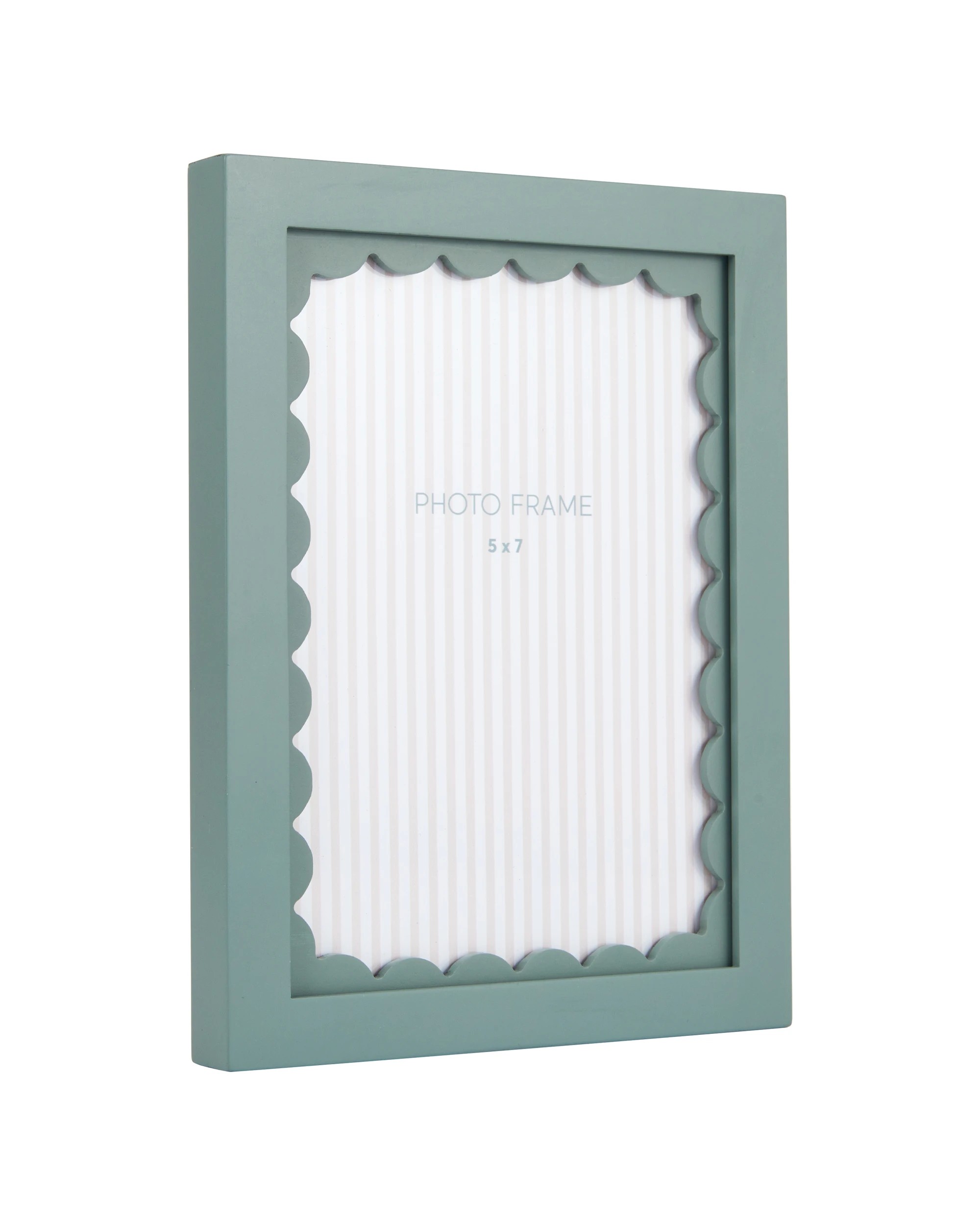 2 Scallop Photo Frame - 5in. x 7in., Green, 2 of 5