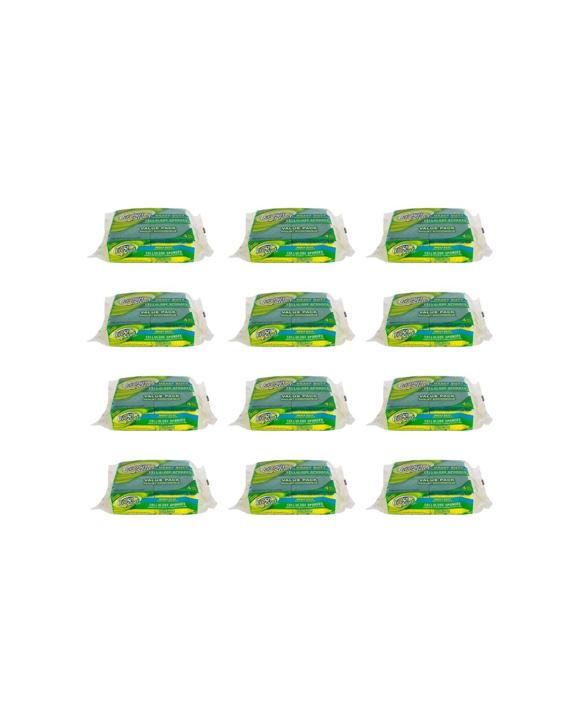 Fresh Start 12x 4pc  Heavy Duty Cellulose Dishwashing Sponge Scourer Value - Green