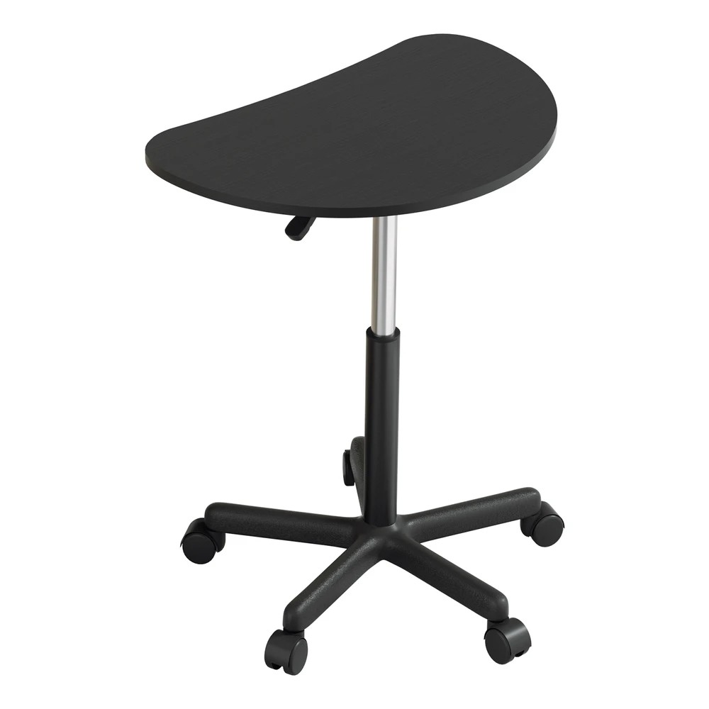 1 Artiss Laptop Desk Portable Height Adjustable Table Caster Wheels 60CM - Black, 1 of 6
