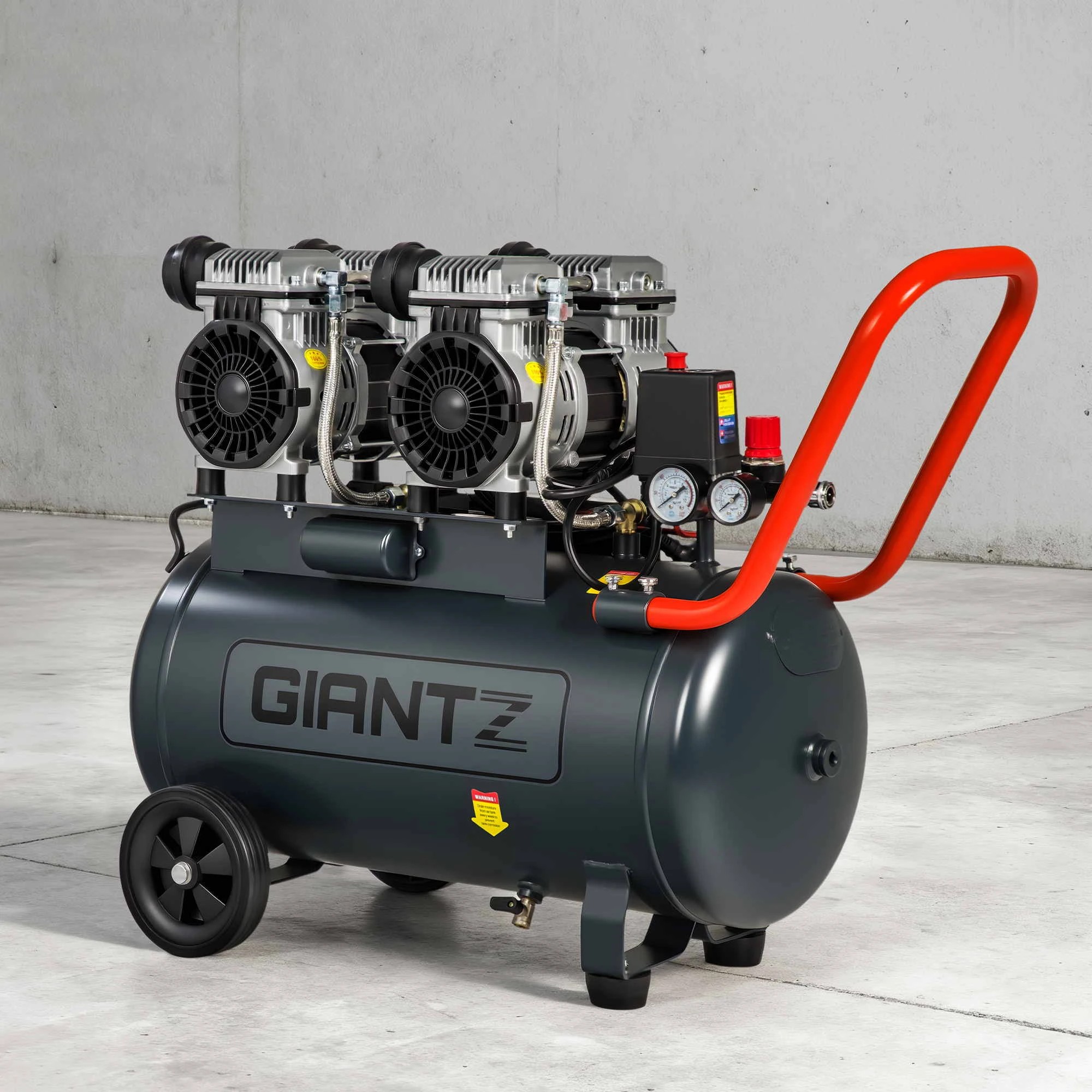 8 Giantz 50L Air Compressor Quiet 3.0HP Oil-Free Portable Tyre Inflator 200L/Min - Grey, 8 of 8