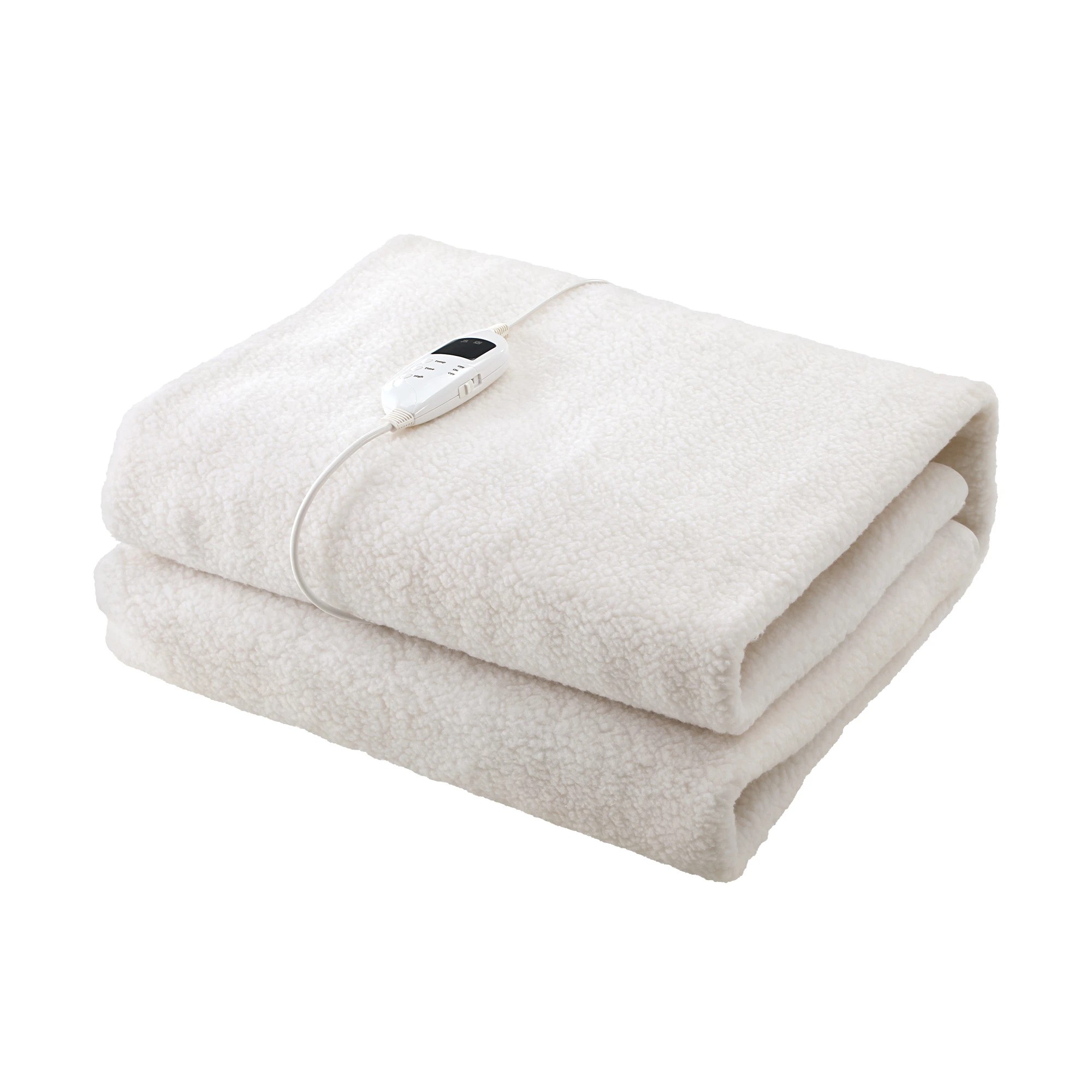 1 Bedra Bedding  Electric Blanket Fully Fitted Fleece Heated Winter Underlay Single - Single Bed - White, 1 of 10