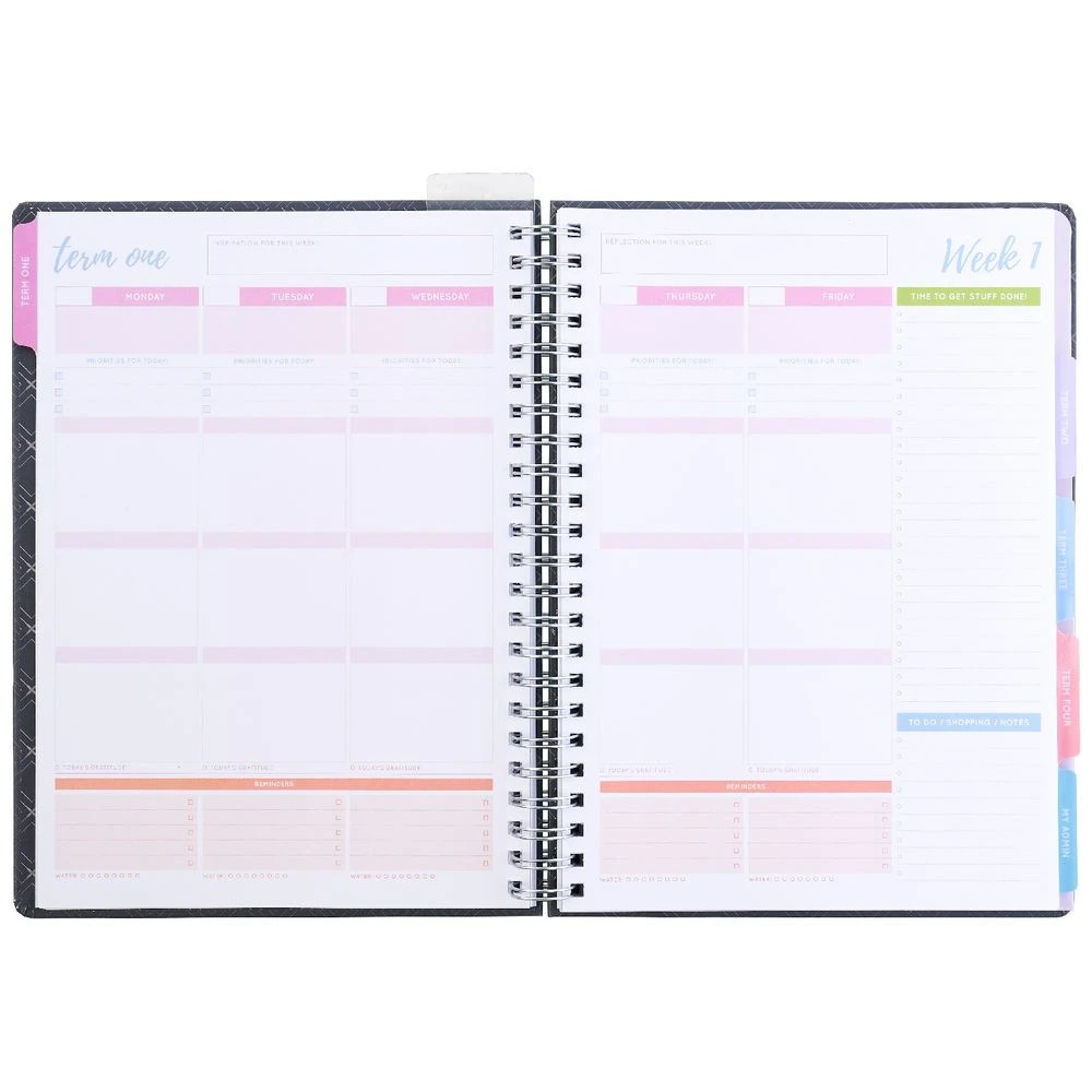 9 Otto A4 Teachers' Undated Planner Geo Black, 9 of 10