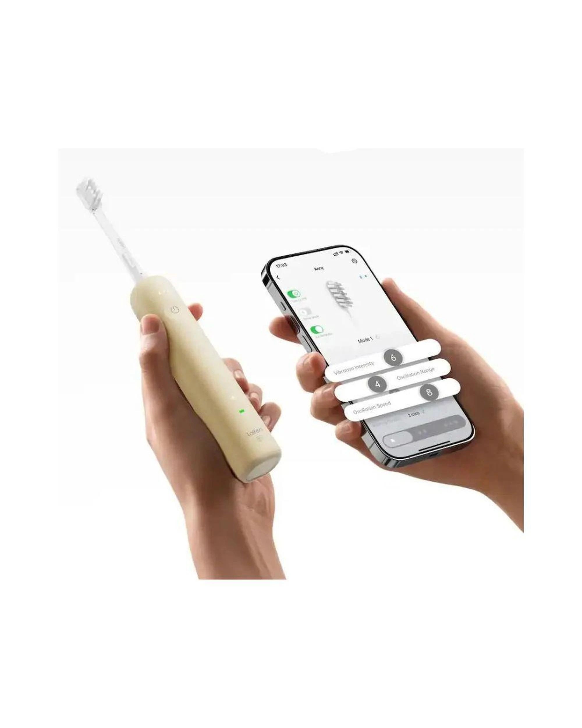 3 Laifen Wave SE Sonic Toothbrush Yellow with 2 Brush Heads, 3 of 3