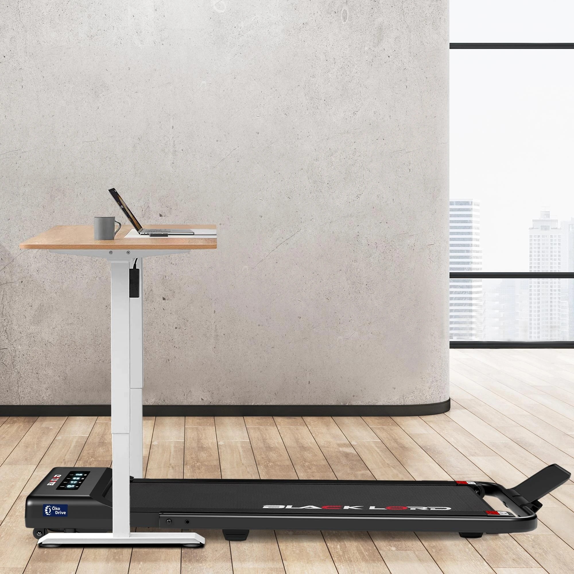 5 Black Lord Treadmill Electric Walking Pad Under Desk Foldable Gym 400mm - Black, 5 of 9