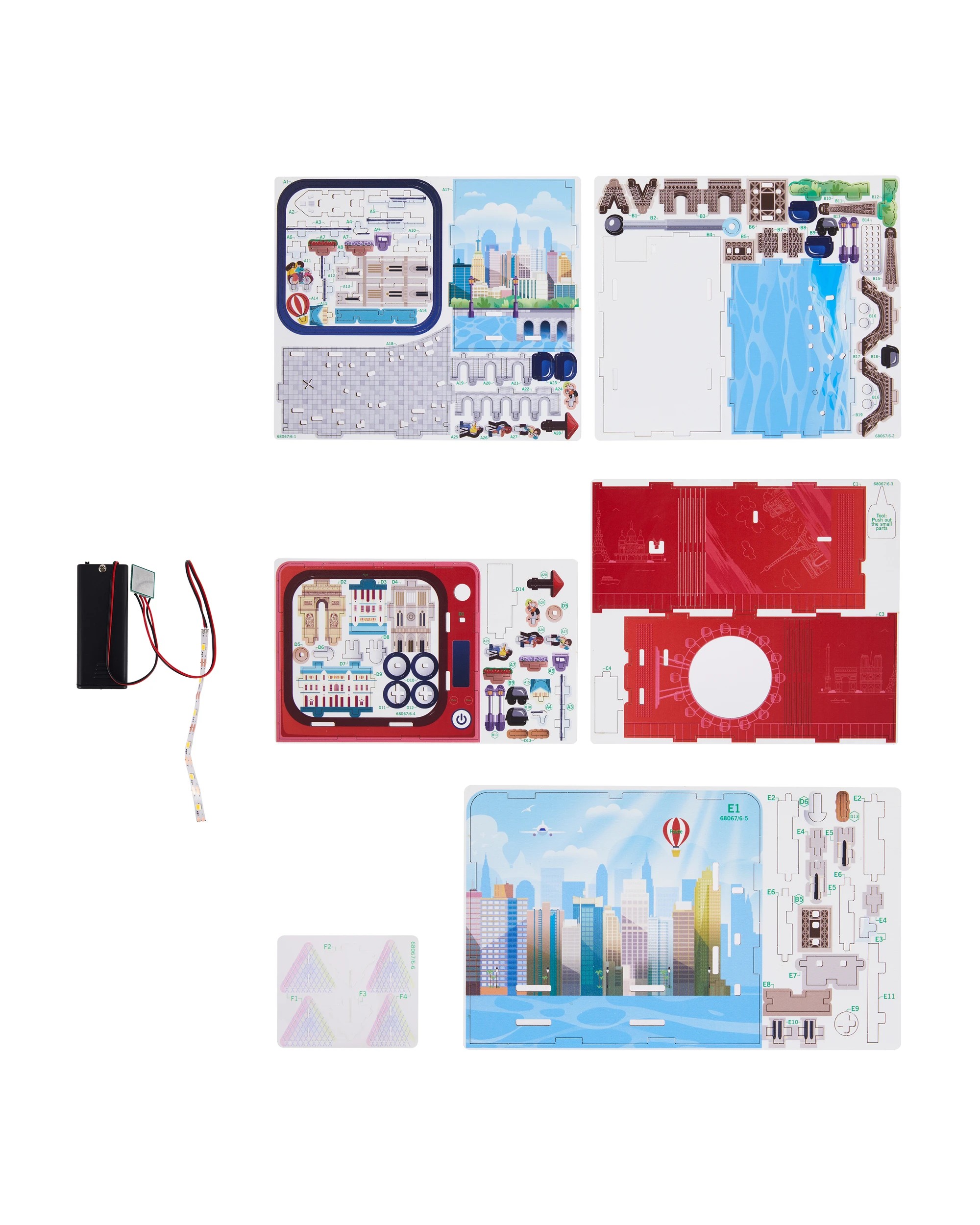 2 Mini World DIY 3D Wooden Puzzle - Assorted, 2 of 6