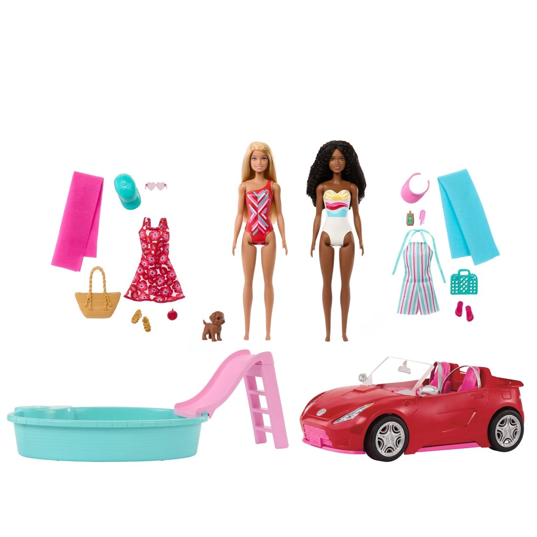 2 Barbie Convertible Toy Car Playset, 2 of 6