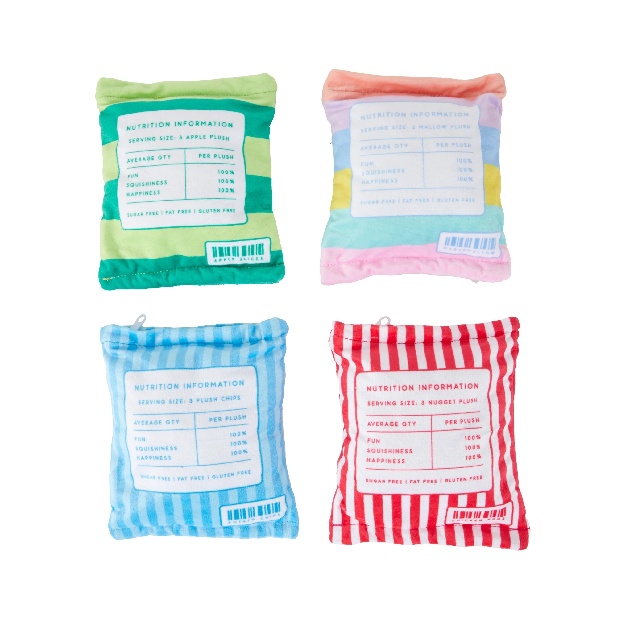 4 Mini Plush Food Set - Assorted, 4 of 8