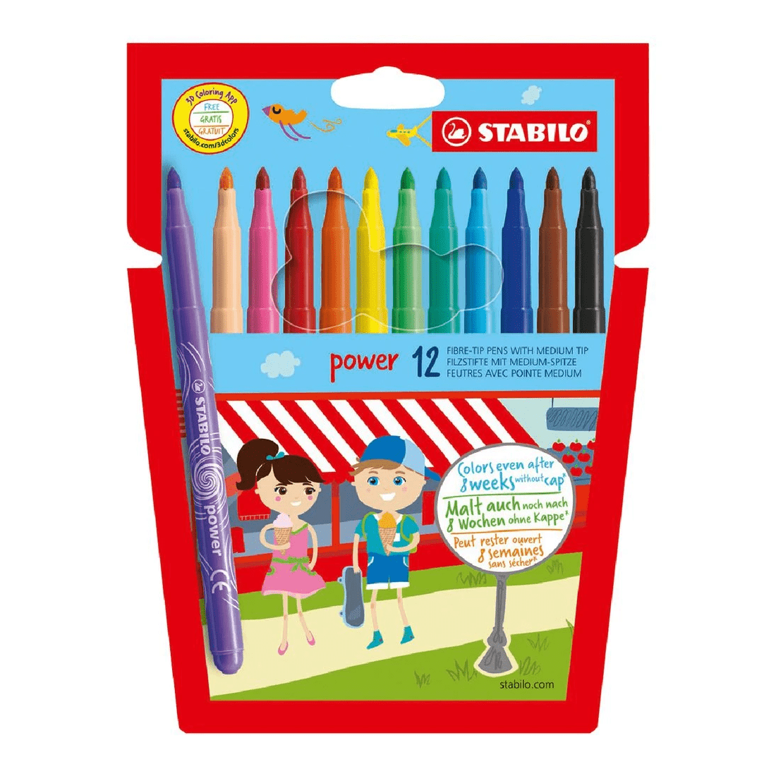 1 Stabilo Power Pens Assorted 12 Pack, 1 of 2