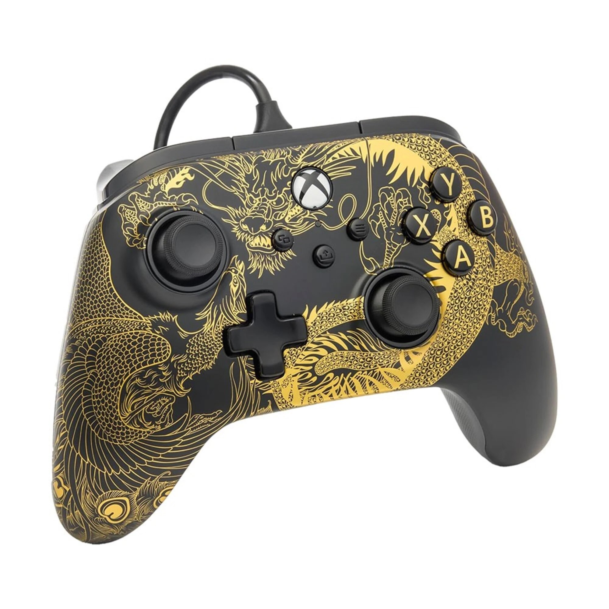 1 PowerA - Advantage Wired Controller for Xbox Series X/S - Dragon/Phoenix - Black,Gold, 1 of 5