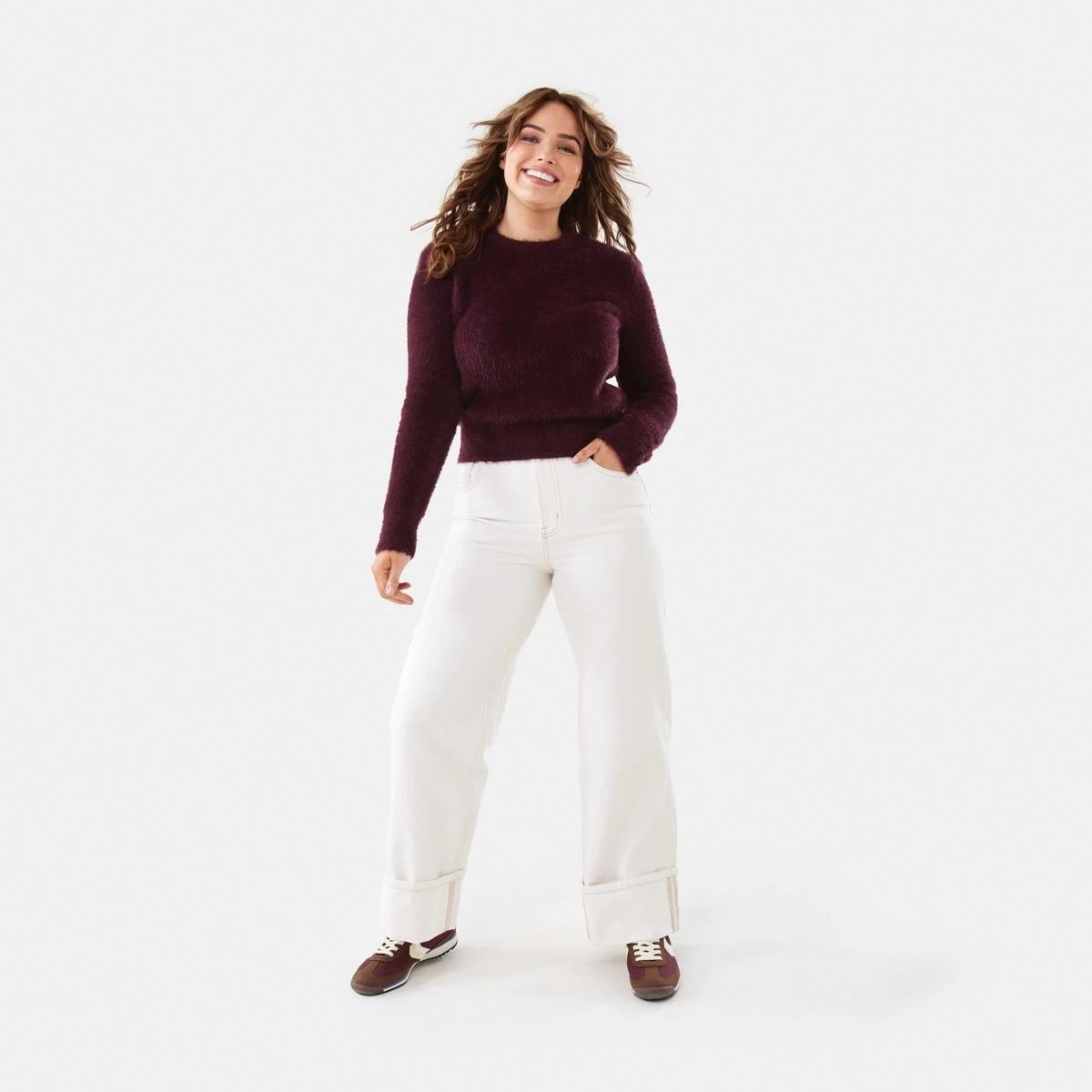 2 Eyelash Jumper Mulberry, 2 of 7