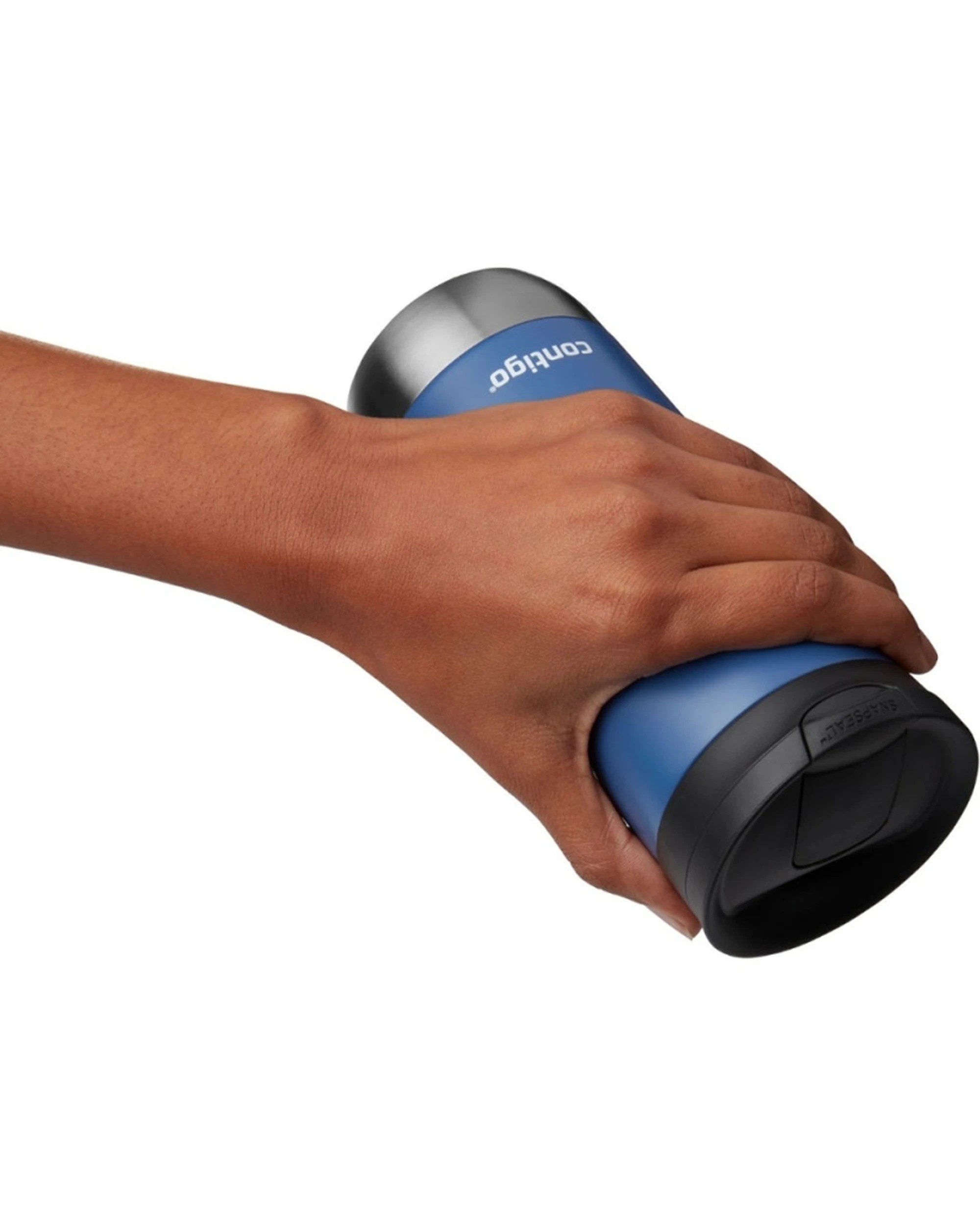 4 Contigo Huron Snapseal Travel Mug Hot Cold Leak Resistant 473ml Corn - Blue, 4 of 6