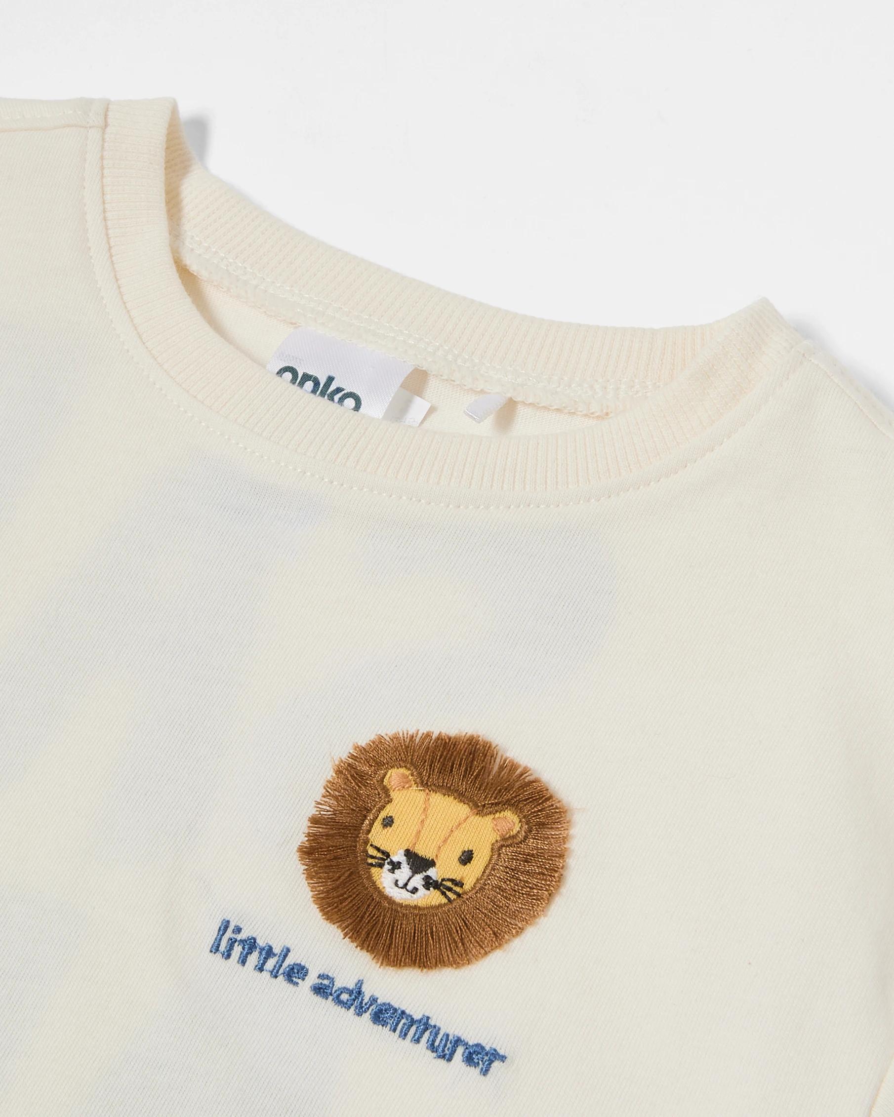 6 3 Pack Short Sleeve T-shirt BROWN LION, 6 of 8