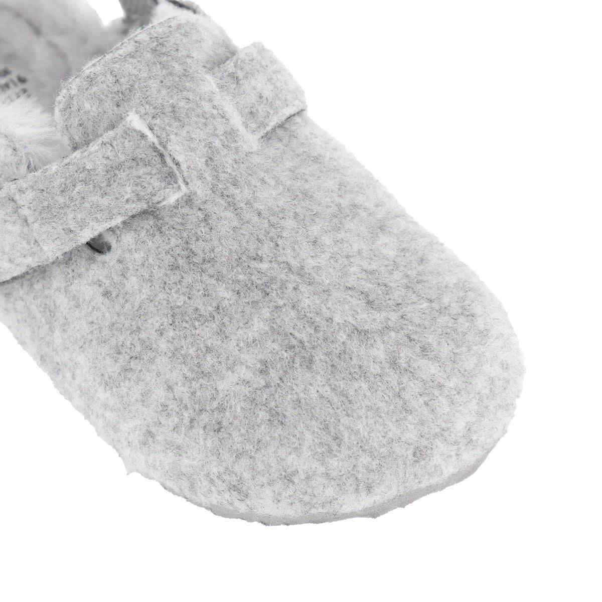 3 Junior Footbed Clogs Grey Marle, 3 of 3