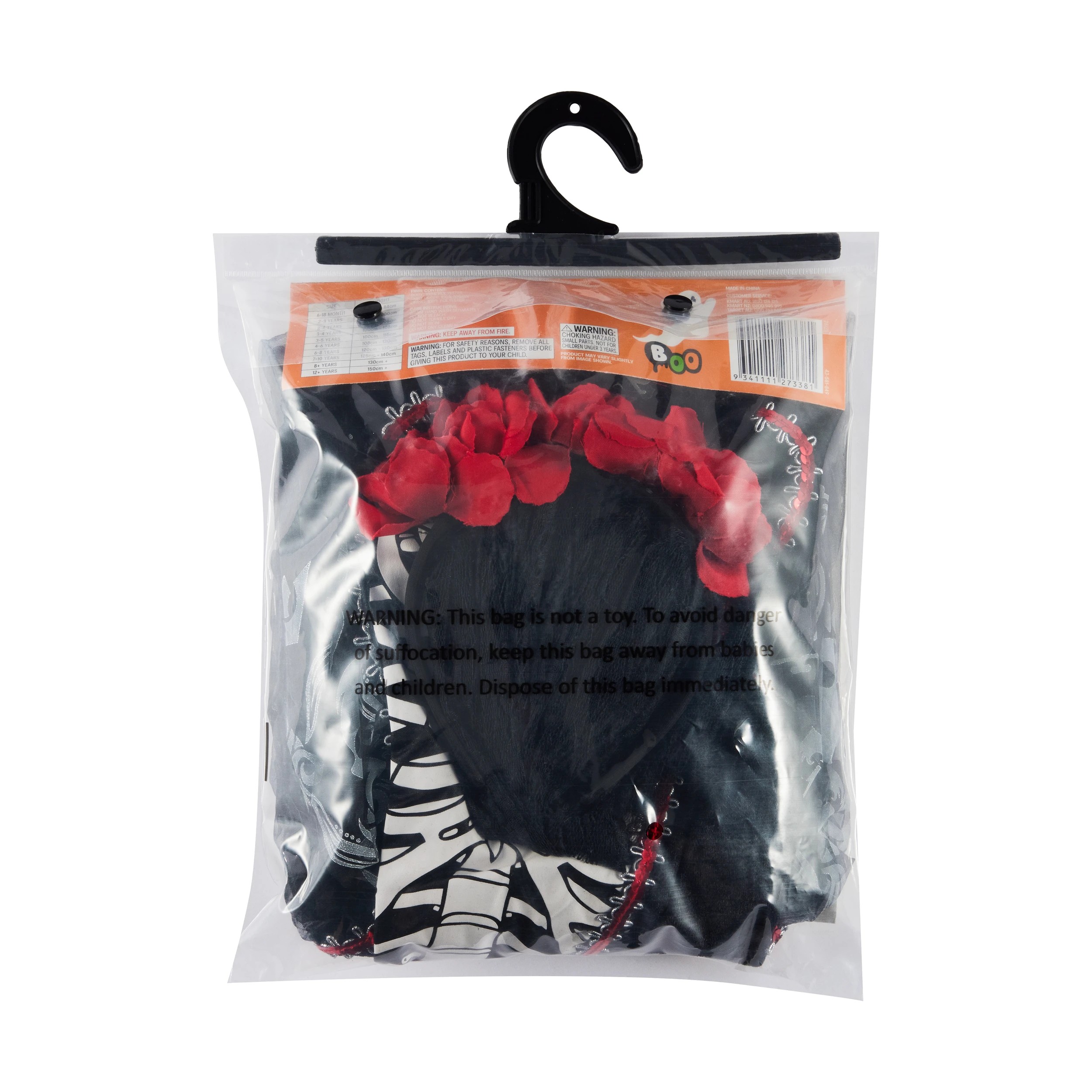 10 2 Piece Skull Costume - Ages 8+, 10 of 10