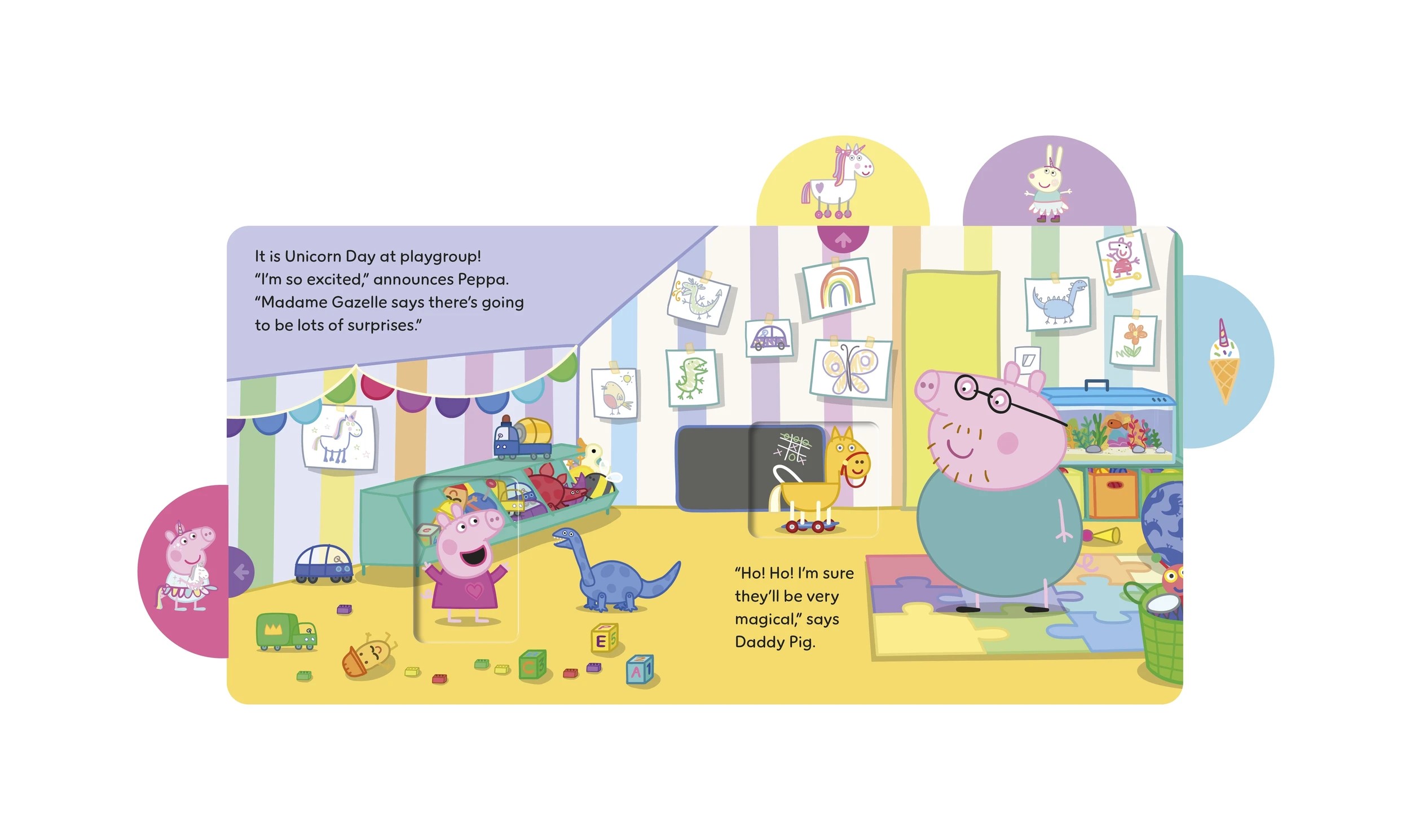 2 Peppa Pig: Unicorn Friends - A-Pull-the-Tab Book, 2 of 3