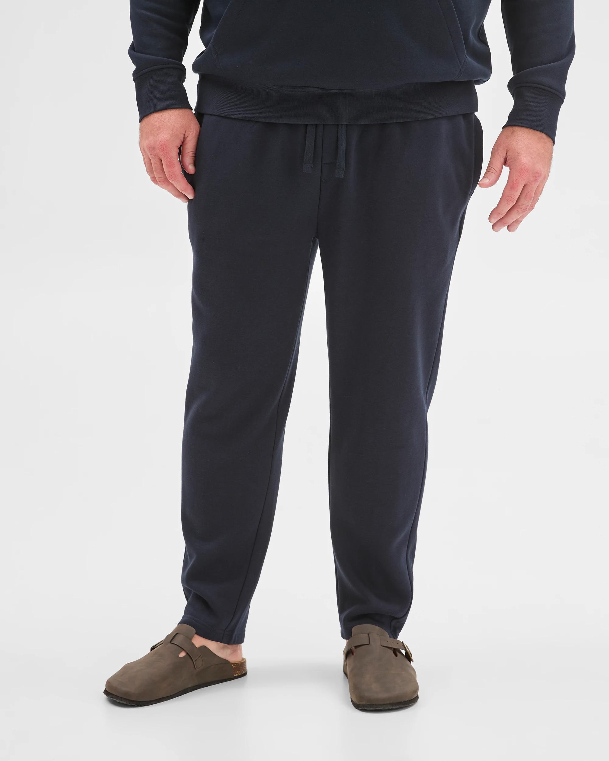 2 Target Man Plus Plus Size Australian Cotton Blend Non Cuffed Trackpants NAVY, 2 of 5