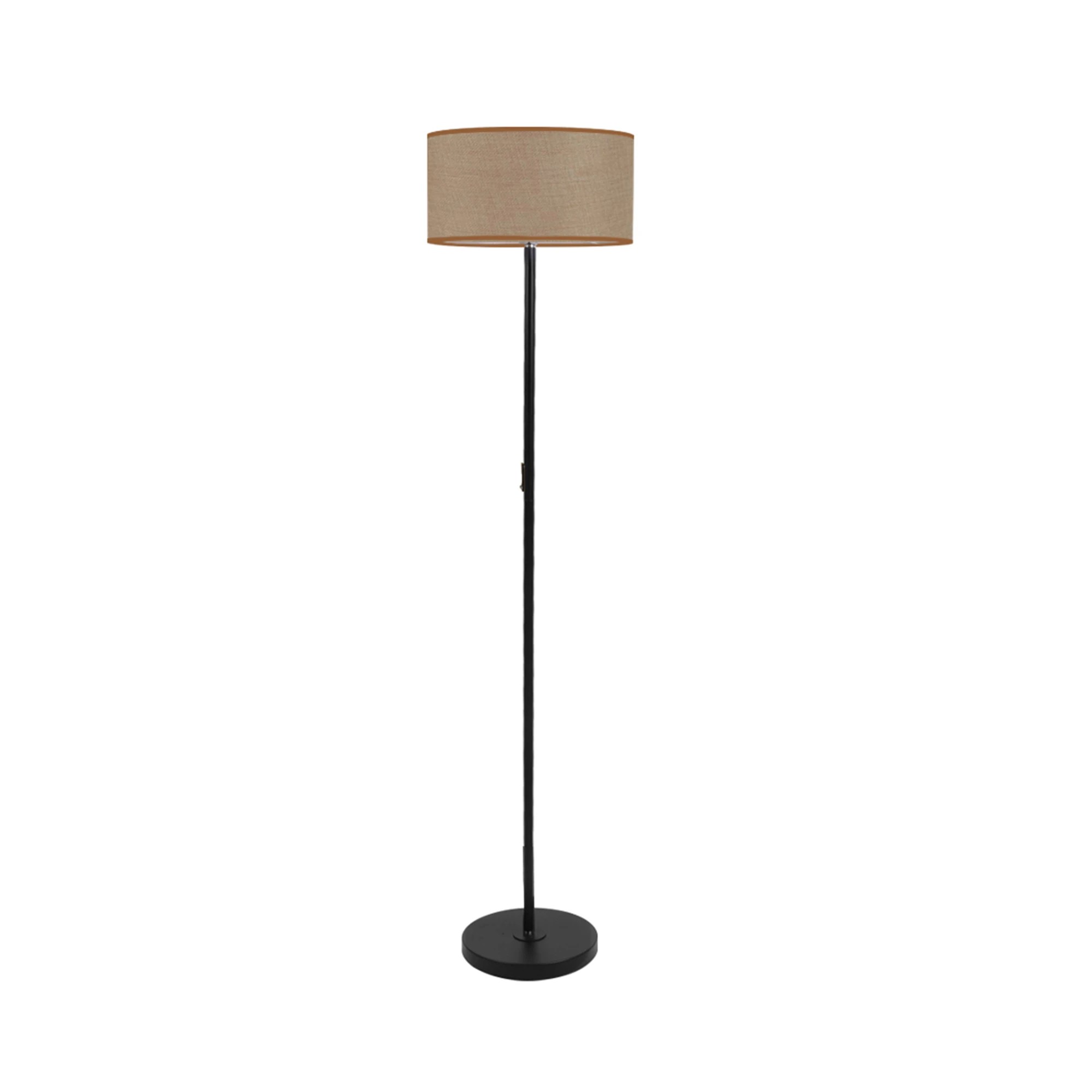 2 Emitto 1.5M Stand Light In Stand And Beige Lampshade - Black, 2 of 6