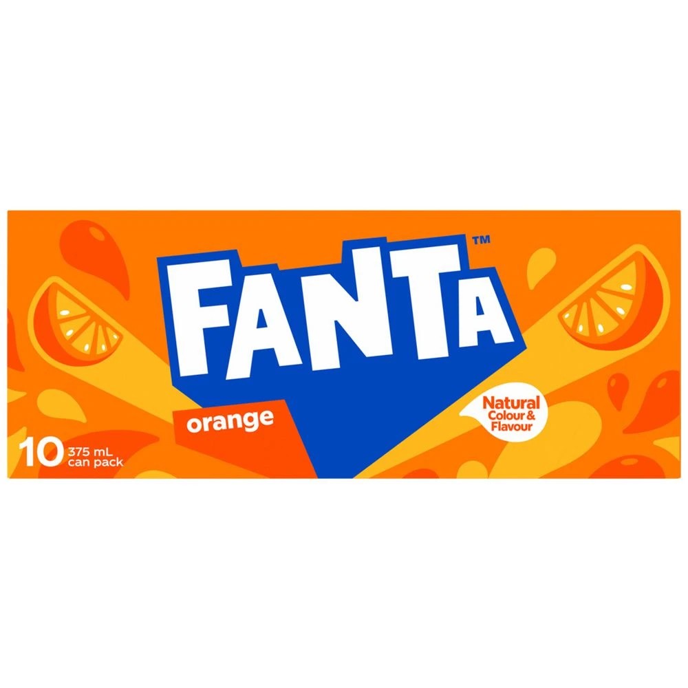 4 Fanta Orange Cans 375mL 20 Pack, 4 of 5