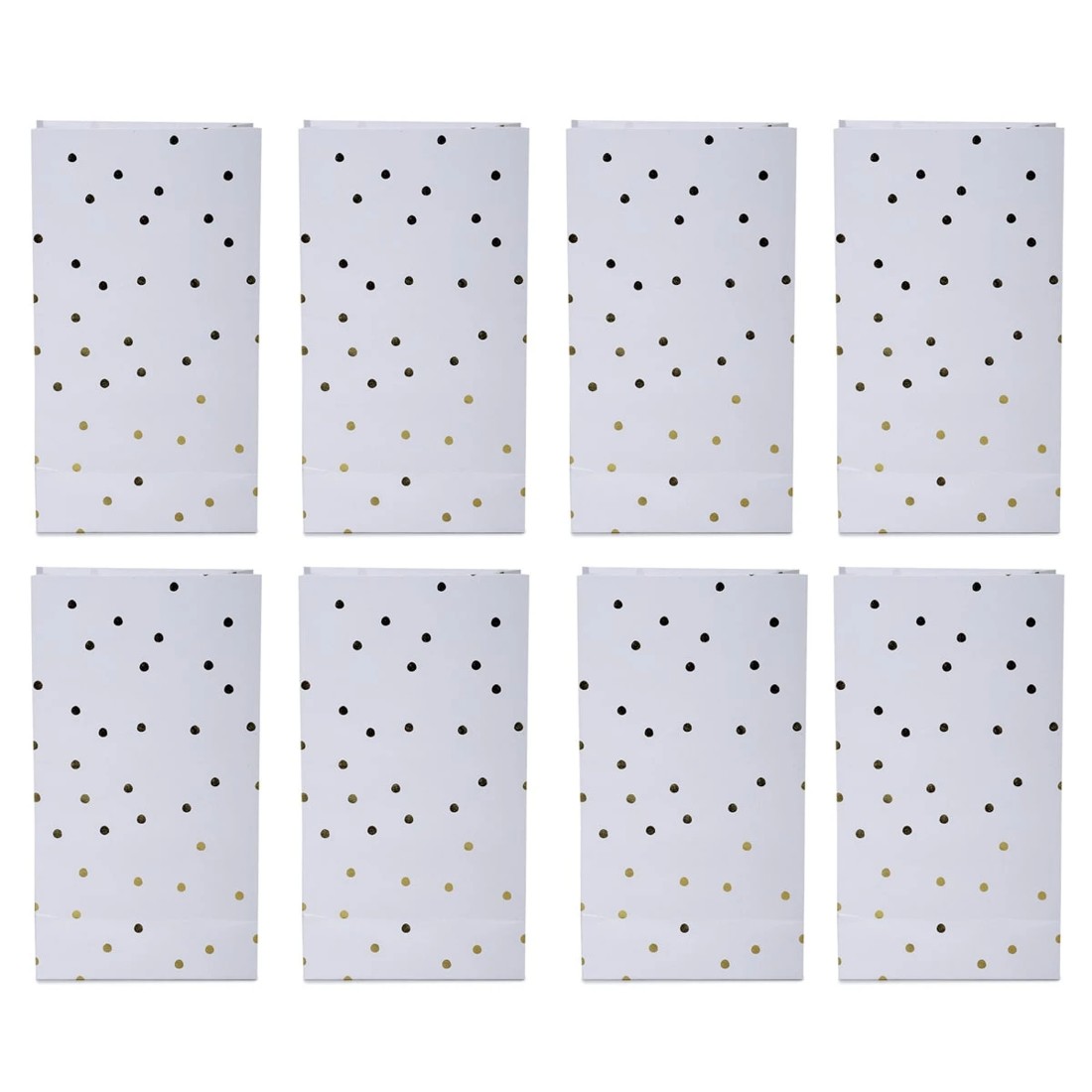 2 8 Piece Gold Foil Dot Loot Bags, 2 of 7