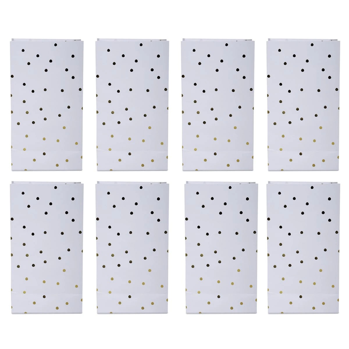 2 8 Piece Gold Foil Dot Loot Bags, 2 of 7