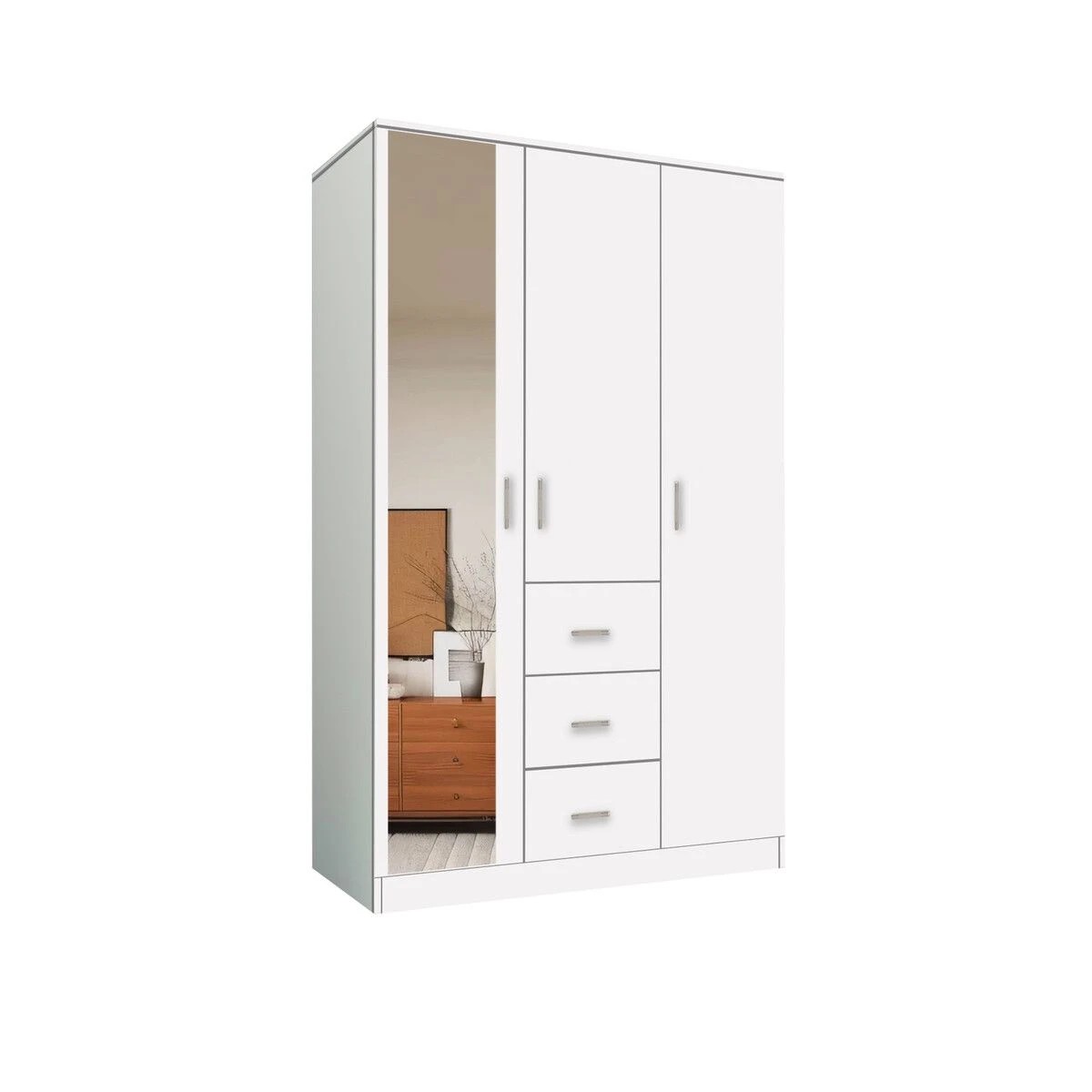 9 Ausway Wardrobe Cabinet Dresser Clothes Storage Organiser Armoire, 9 of 9
