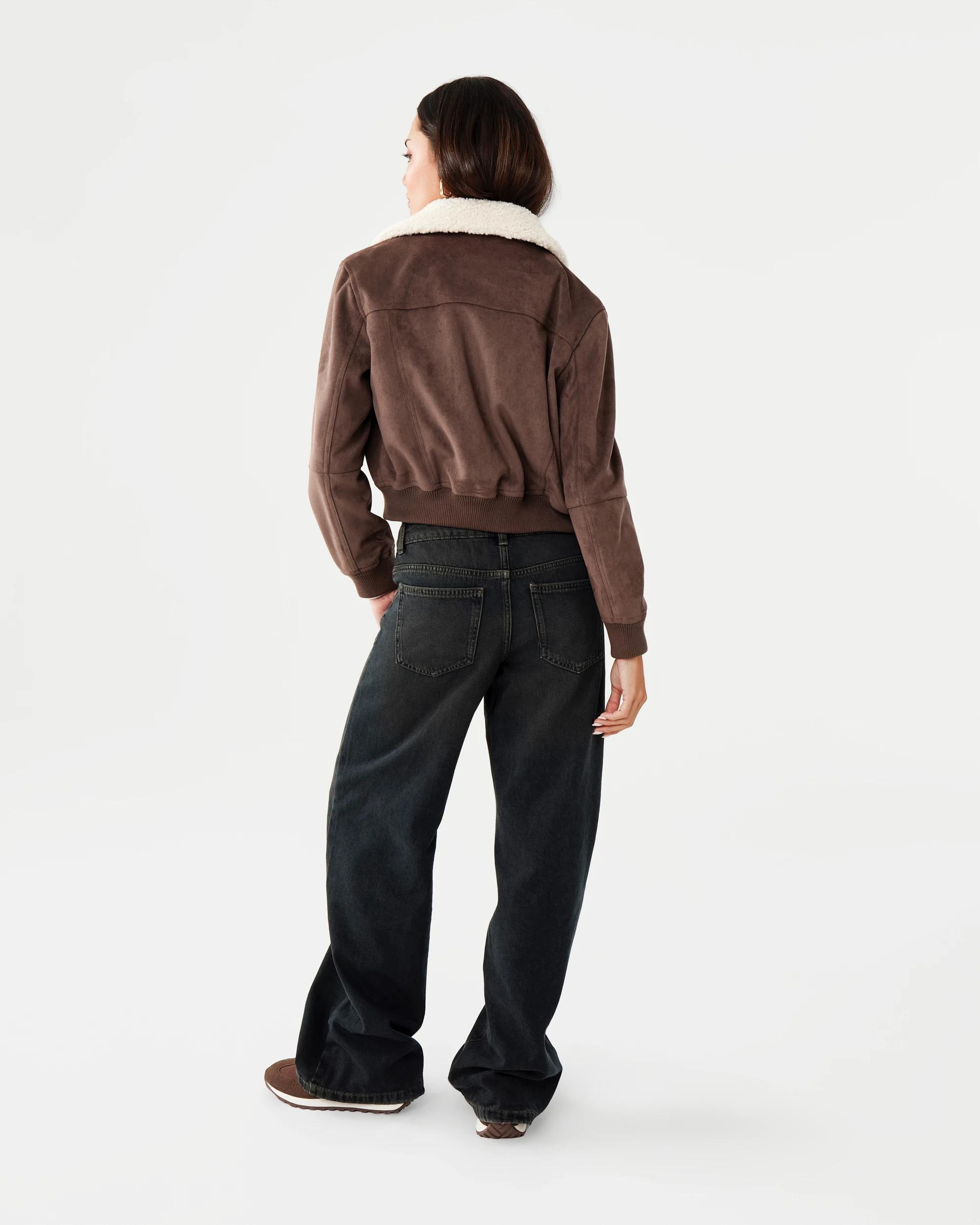6 Faux Fur Trim Jacket Brn Cafe, 6 of 10