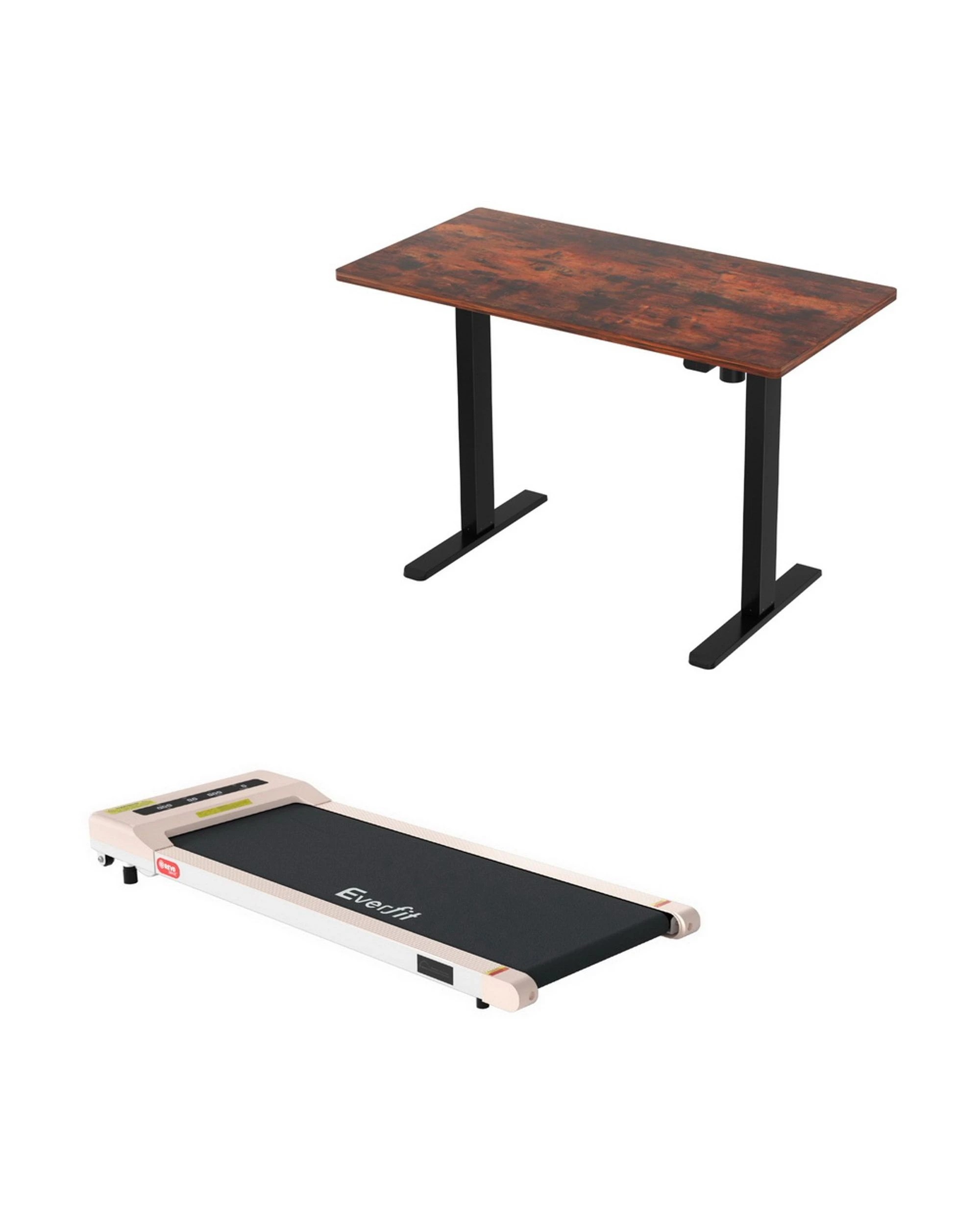 1 Artiss 360mm Treadmill Electric Walking Pad with 140cm Automatic Standing Desk - Multi, 1 of 6