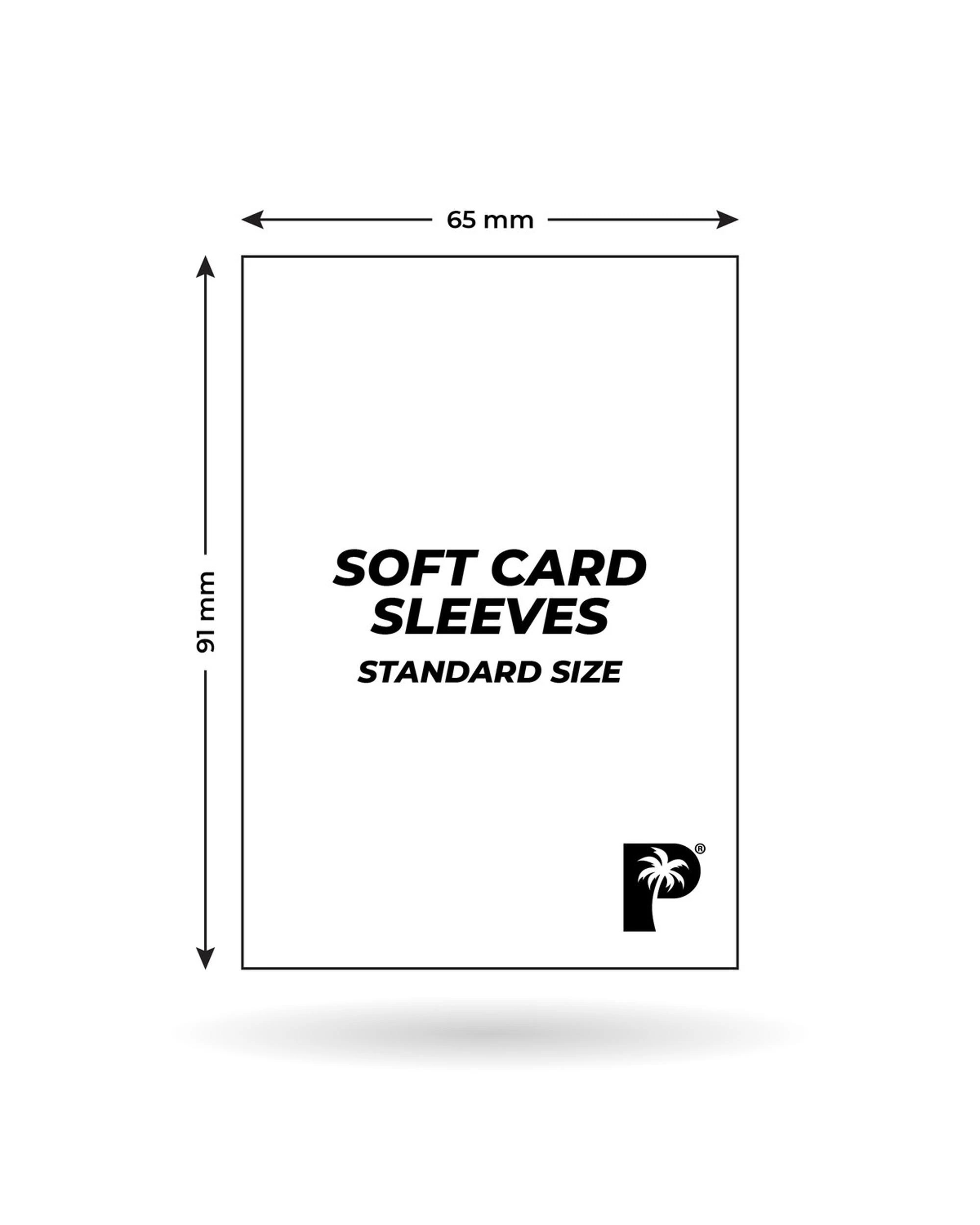 3 Palms Off Gaming Soft Card Sleeves Standard Size 100pc - Clear, 3 of 3