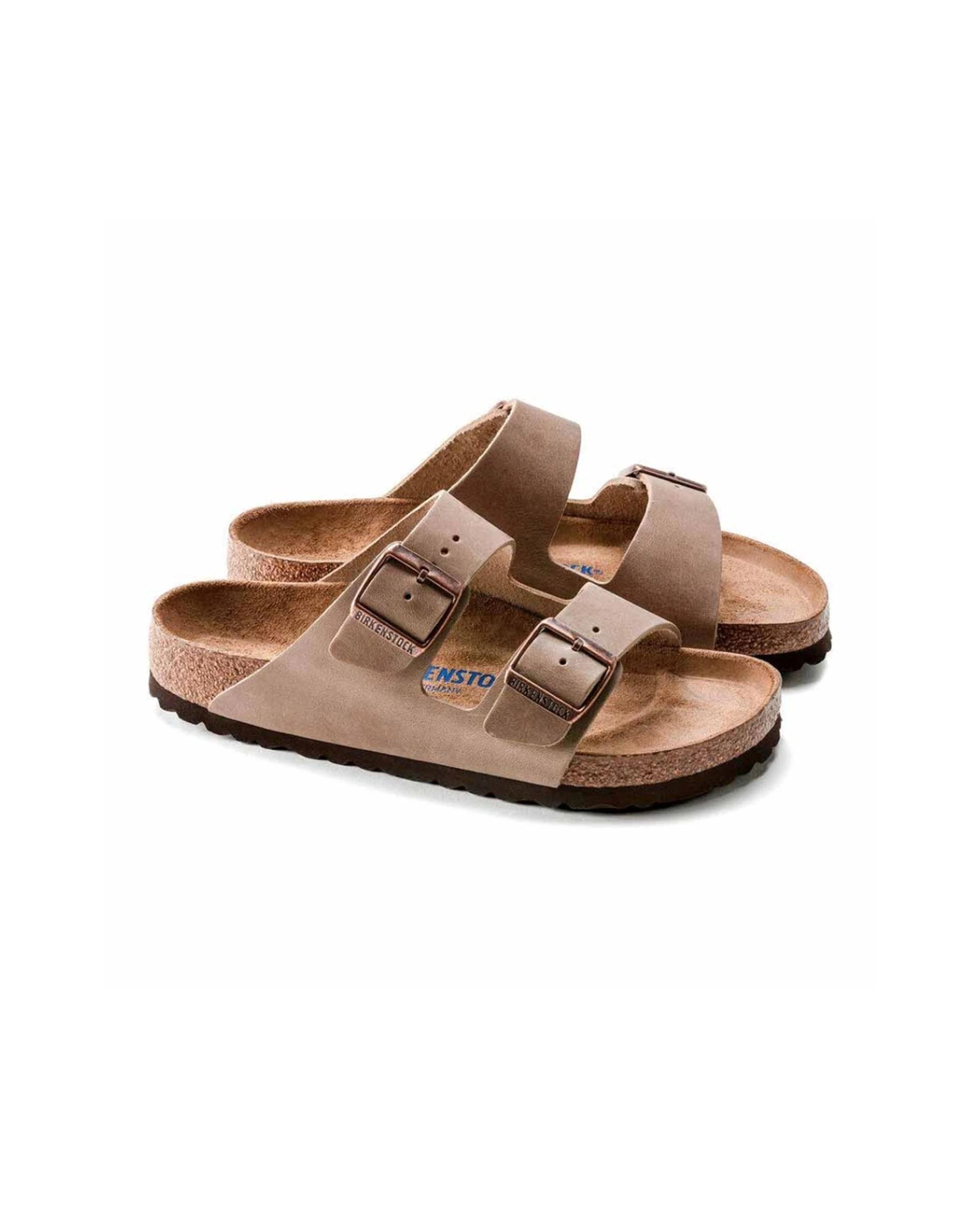 2 Birkenstock Arizona Soft Foot Oil Leather Sandals Narrow TOBACCO BROWN, 2 of 5