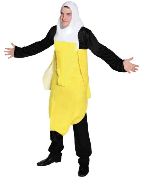Peeled Banana Costume for Adults Fun Dress-Up Outfit for Parties and Halloween