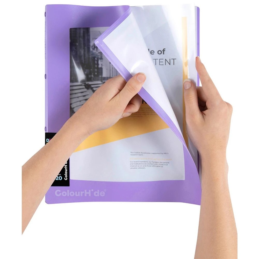 5 Colourhide Display Book Insert Cover 20 Sheets Lavender, 5 of 6