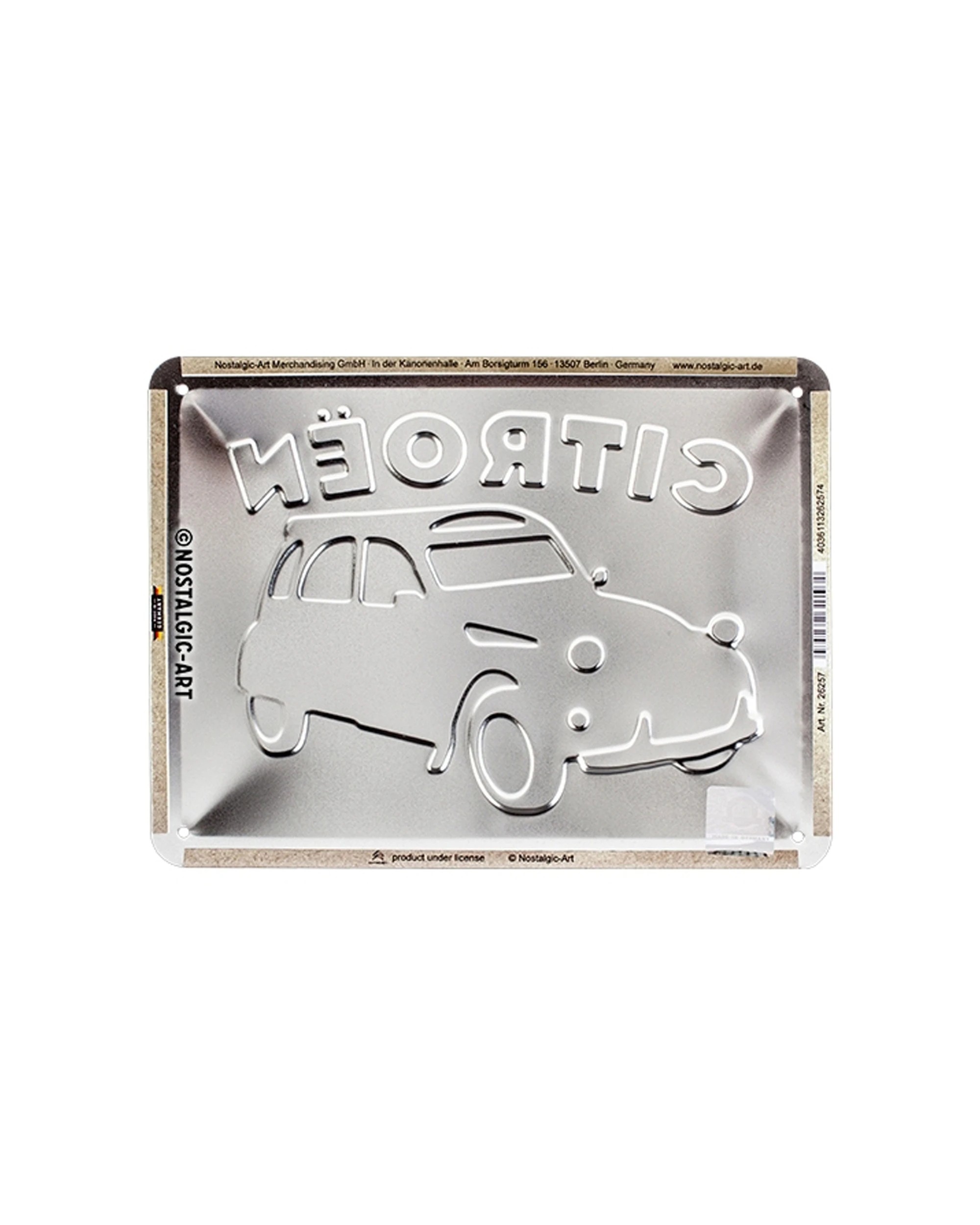 2 Nostalgic-Art 15x20cm Small Metal Sign - Citroen 2cv - Multi, 2 of 3