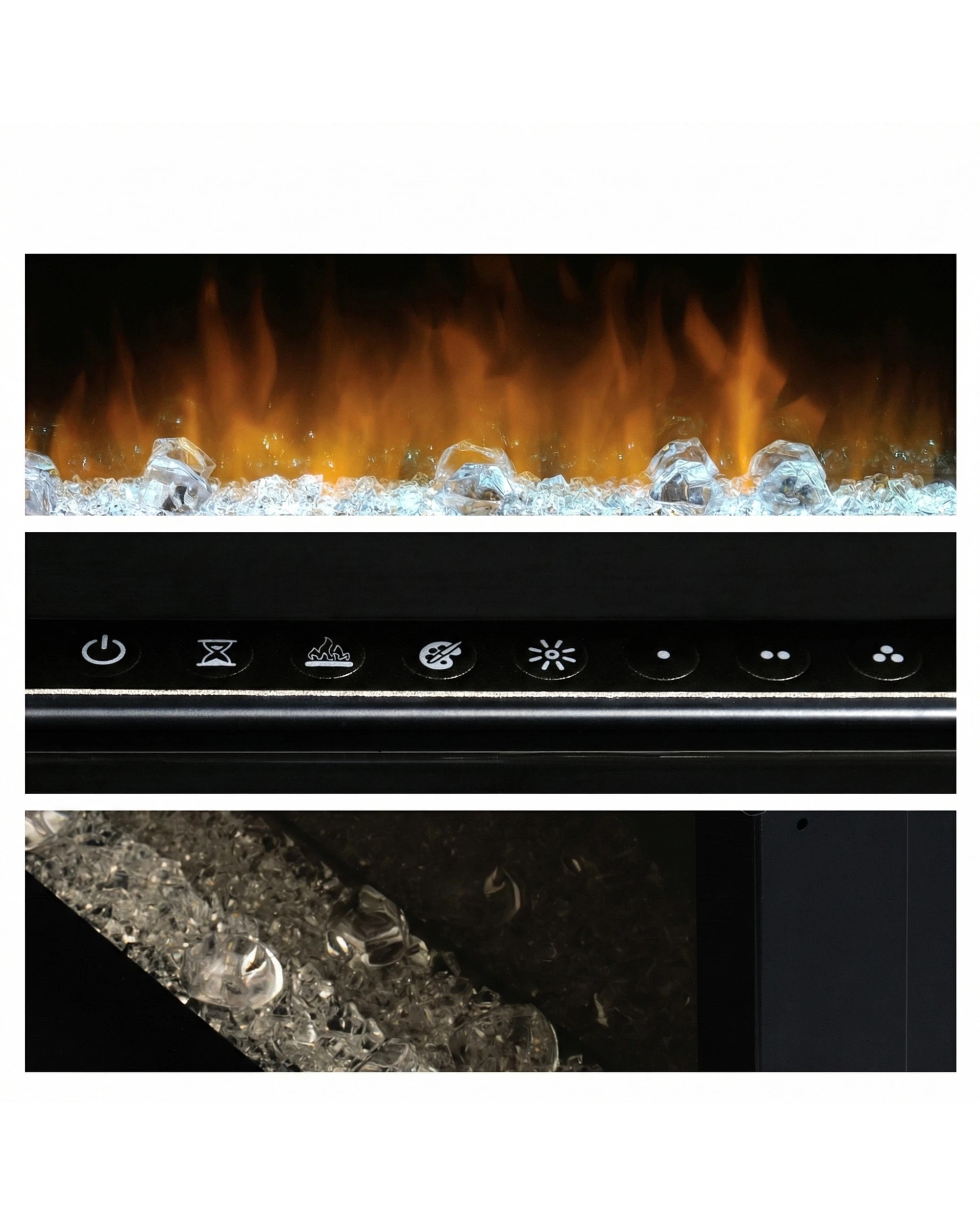 6 Dimplex PRISM Wall Mounted Electric Fireplace in 34-inches - Black, 6 of 7