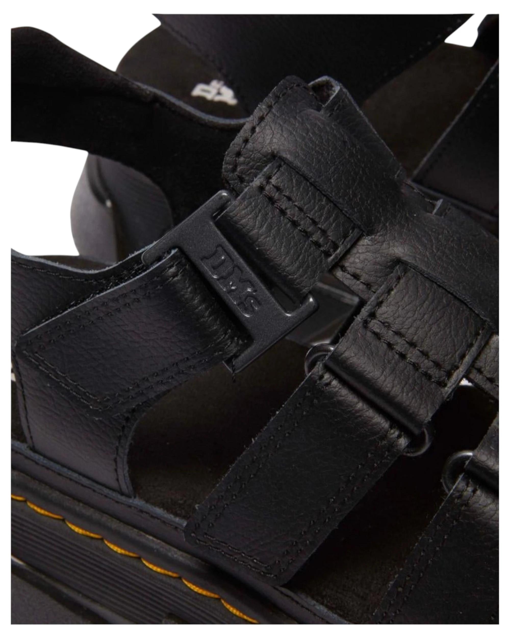 7 Dr. Martens Womens Mattison 3 Strap Athena Sandals BLACK ATHENA, 7 of 9