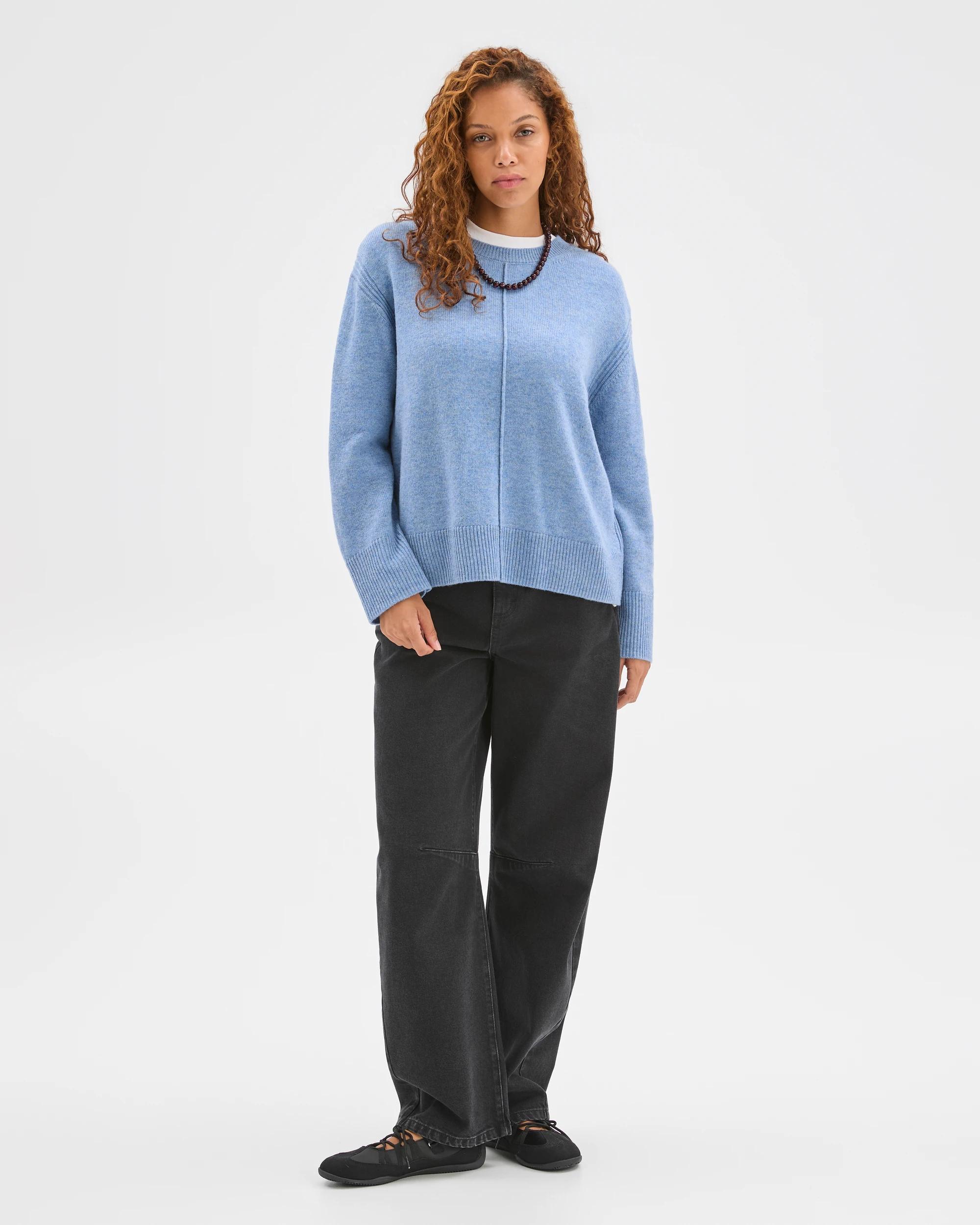 3 Target Woman Australian Lambswool Long Sleeve Jumper MINERAL MIST, 3 of 7
