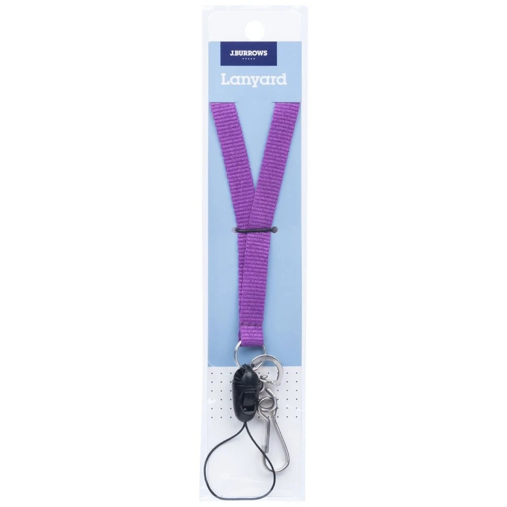 1 J.Burrows Clip and USB Lanyard Purple, 1 of 2
