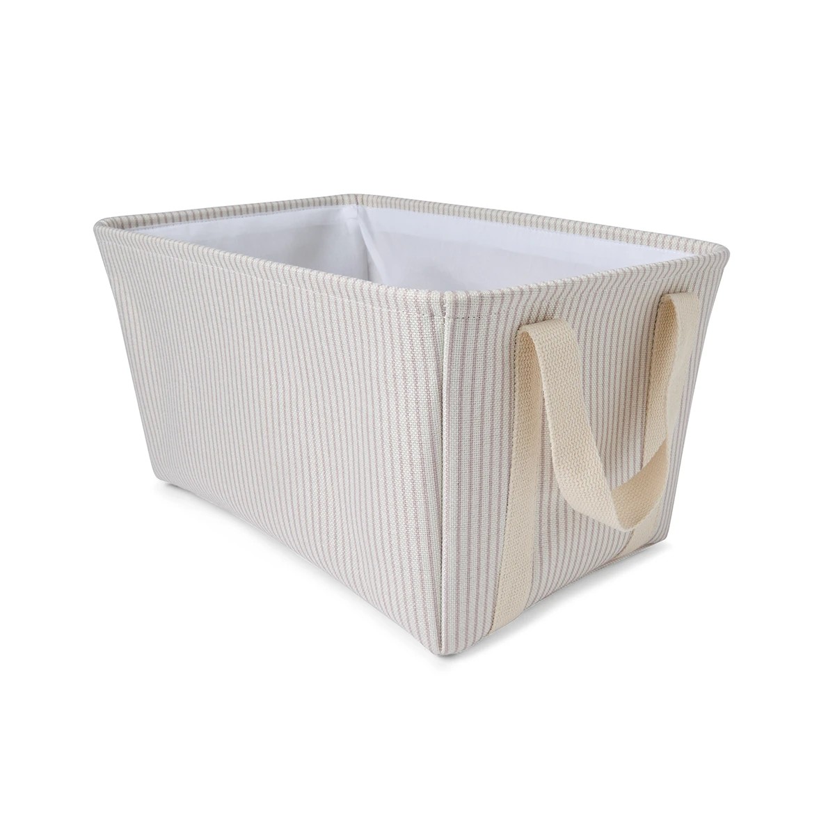 2 Rectangle Stripe Basket - Beige, 2 of 7