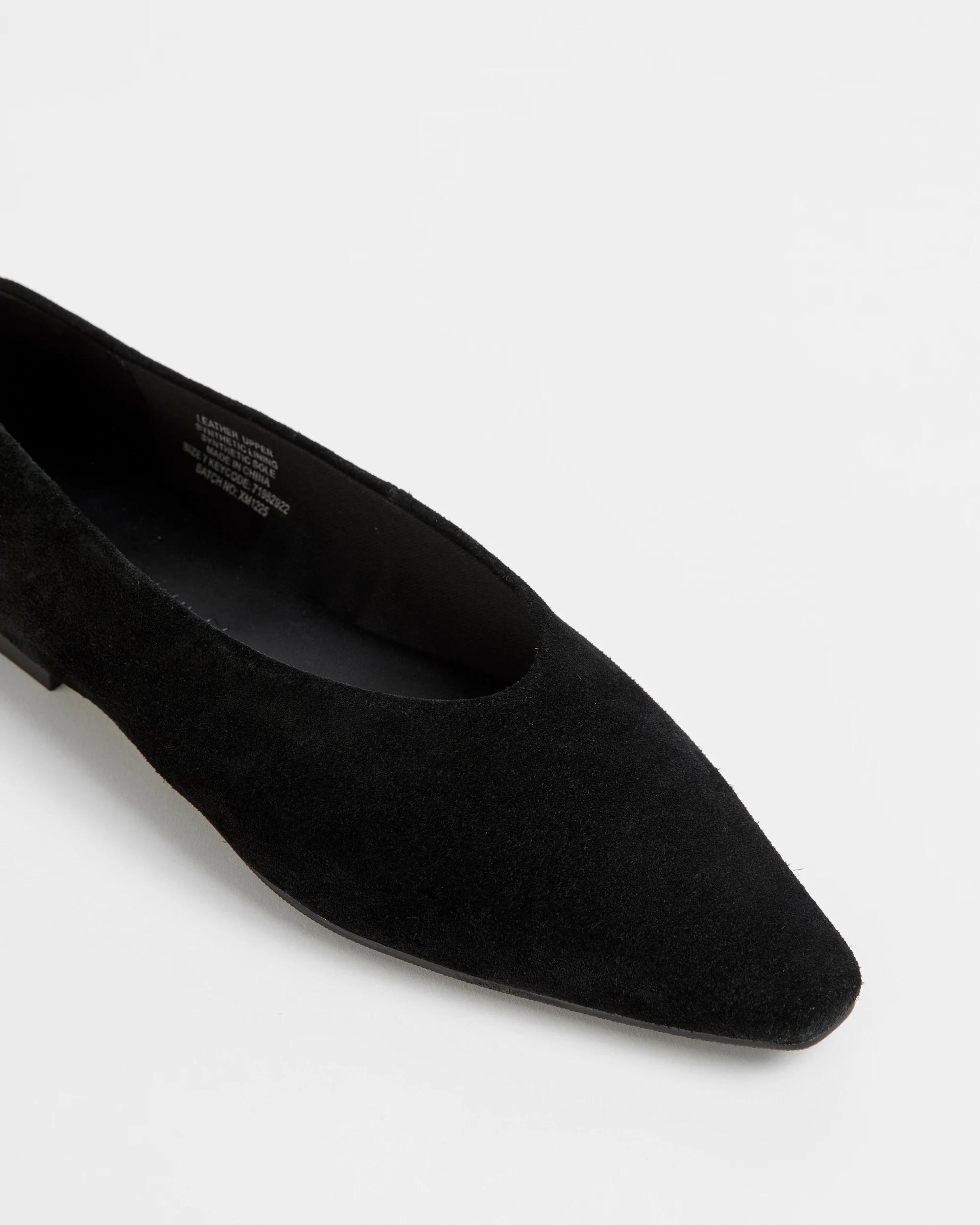 3 Target Woman Genuine Leather High Vamp Ballet Flat - Luna BLACK, 3 of 3