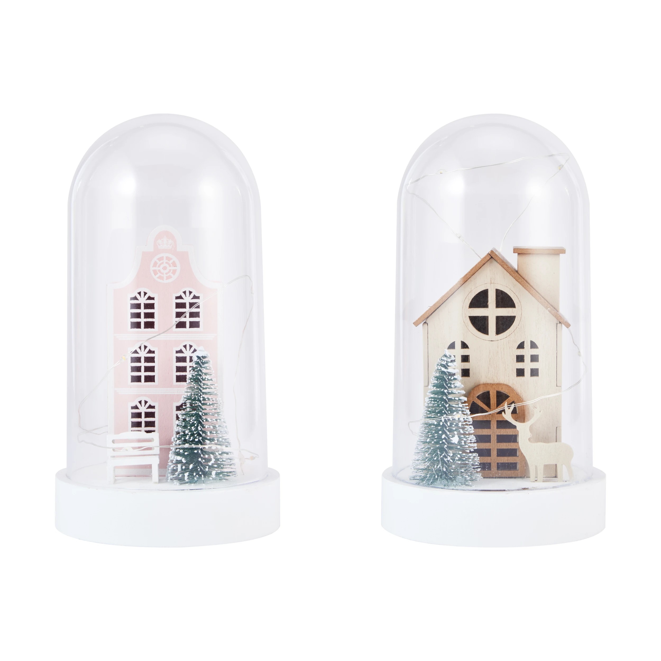 3 Light Up Cloch Scene - Assorted, 3 of 7